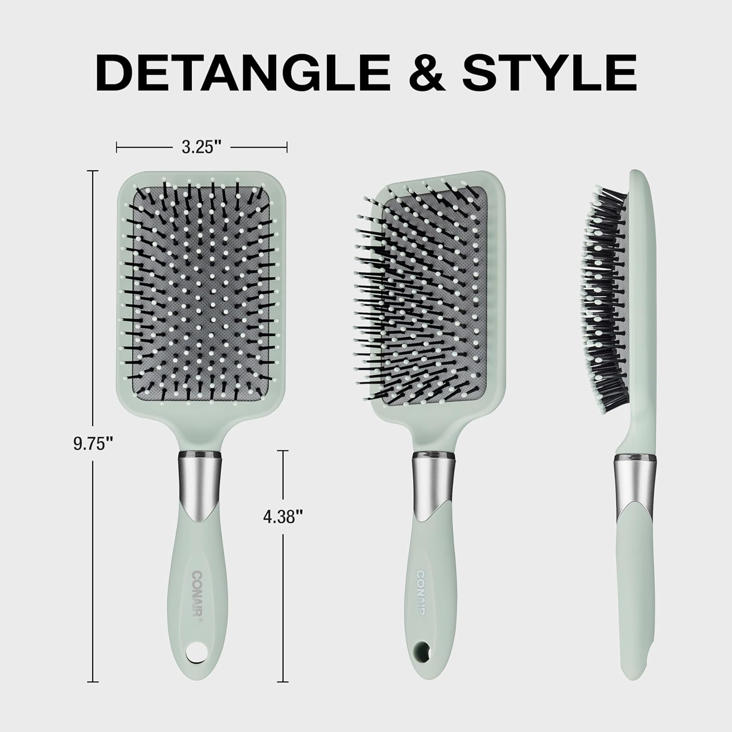 Conair Velvet Touch hairbrush - Travel Hair brush - Detangling hair brush - curly hair brush - hair brushes for women - detangler brush - hair brushes for womenDealzlotB001126XOI