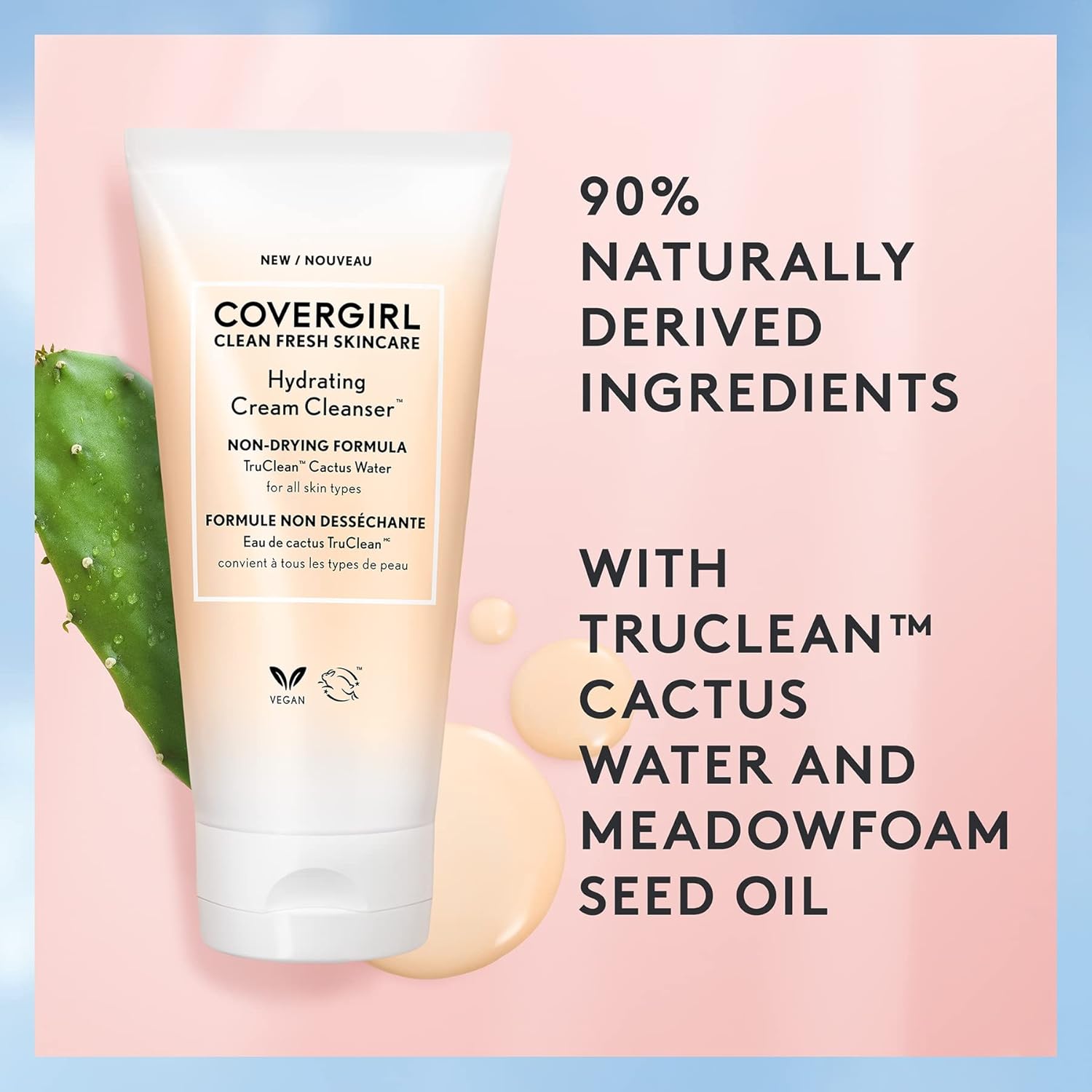 CoverGirl Clean Fresh Skincare Hydrating Cream Cleanser, 5 Fl OzCoverGirl3616302735617CleanserCleanser