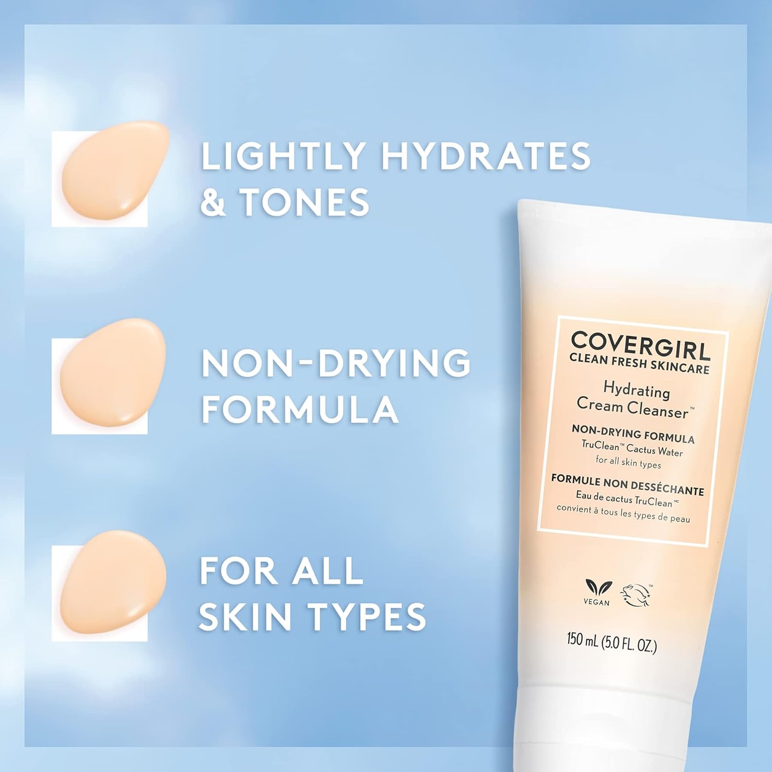 CoverGirl Clean Fresh Skincare Hydrating Cream Cleanser, 5 Fl OzCoverGirl3616302735617CleanserCleanser