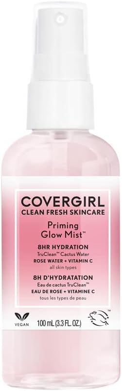 COVERGIRL Clean Fresh Skincare Priming Glow Facial Mist with Rose Water and Vitamin C - 3.3 Fl OzCoverGirl3616302735587PrimerPrimer