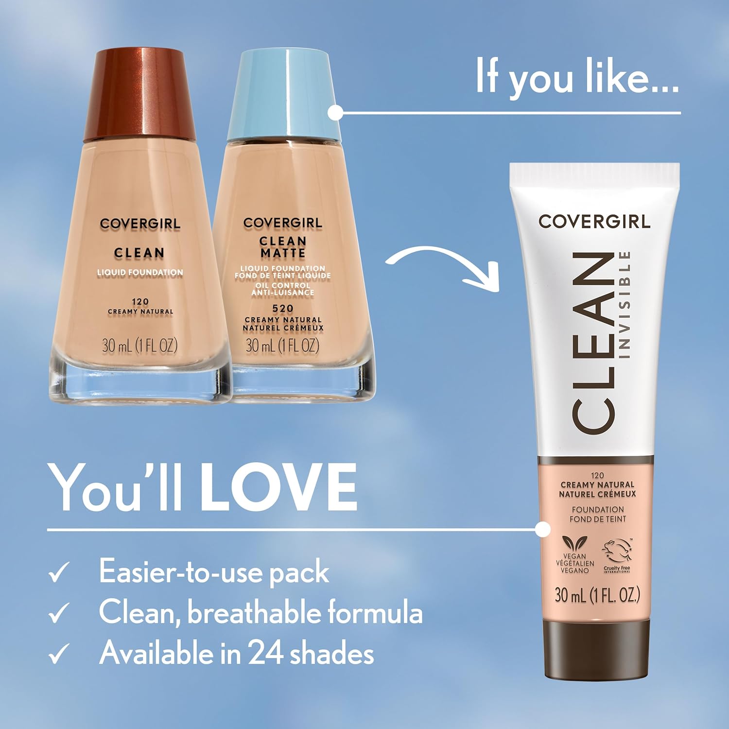 CoverGirl Clean Liquid FoundationCoverGirl3616302476756FoundationFoundation