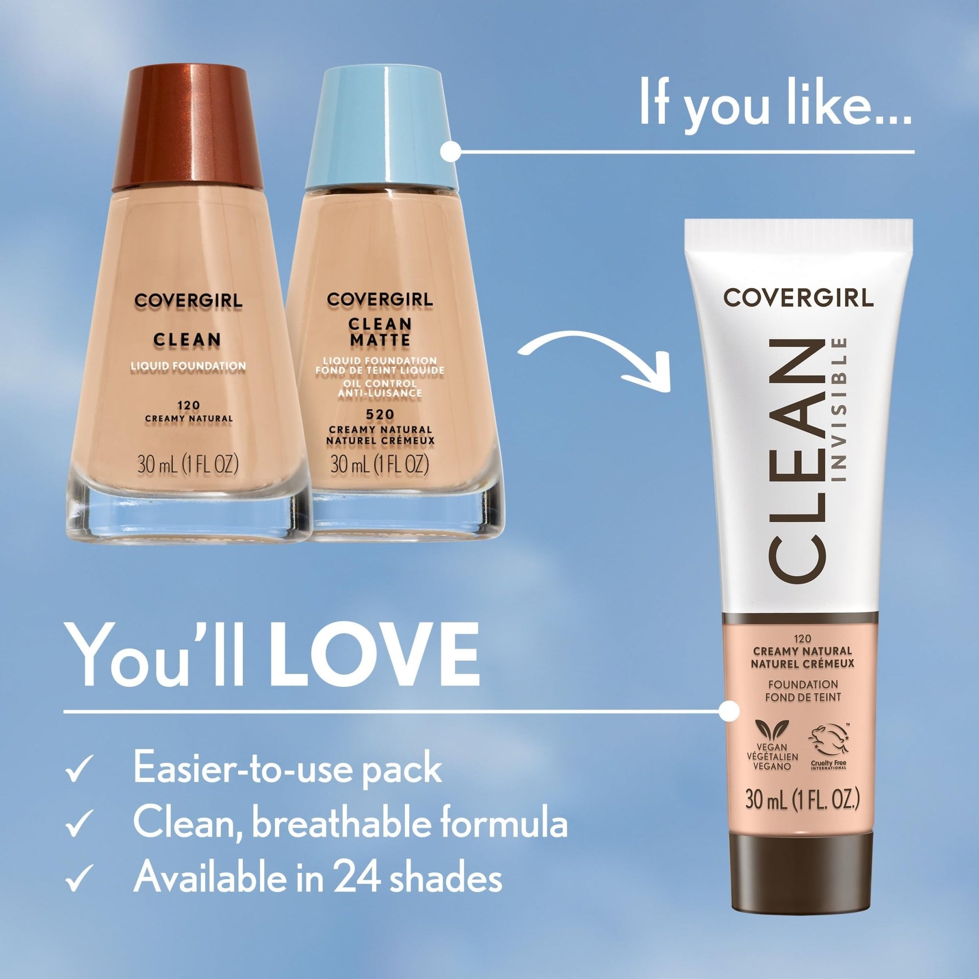 CoverGirl Clean Liquid FoundationCoverGirl3616302476756FoundationFoundation