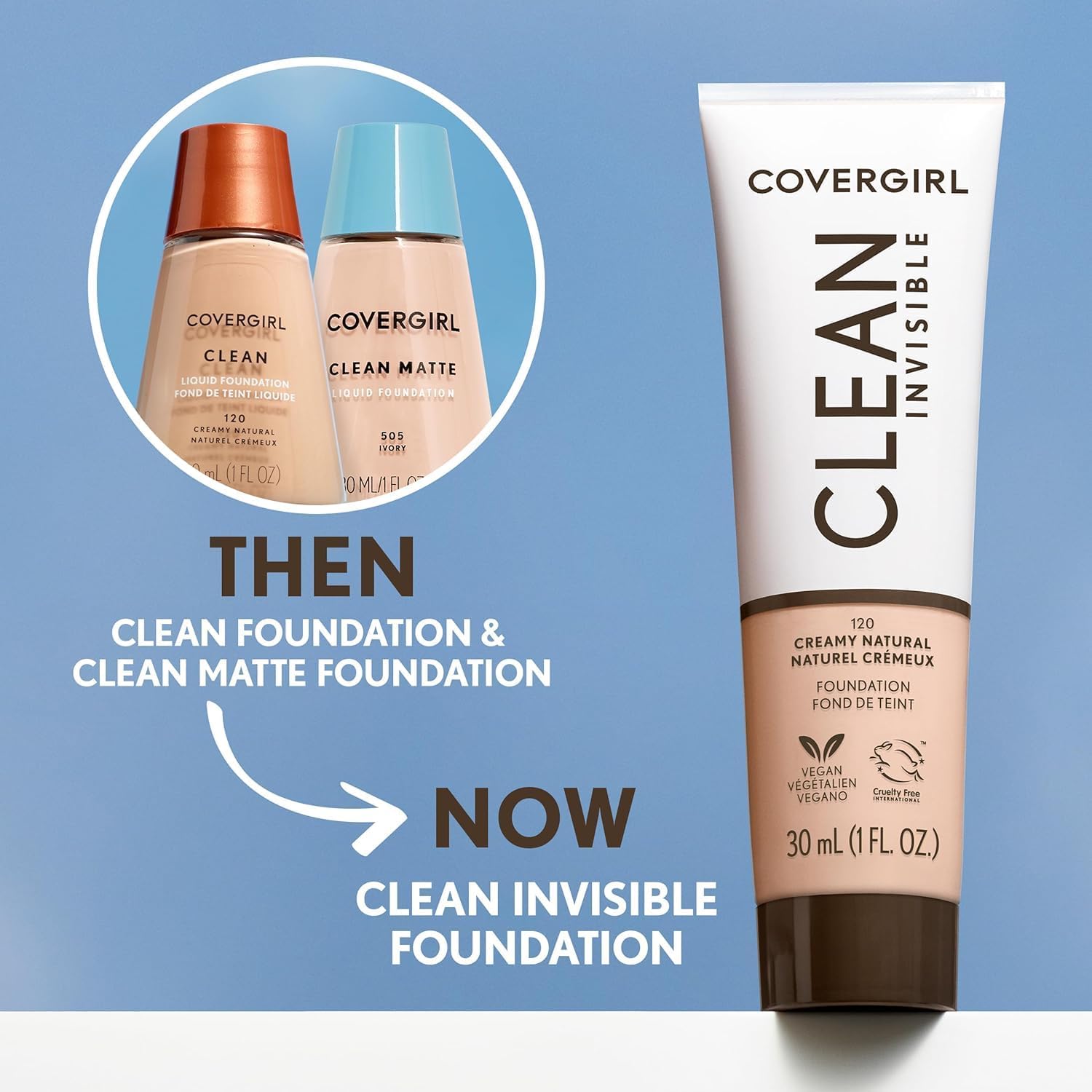 CoverGirl Clean Matte Liquid FoundationCoverGirl008100004058FoundationFoundation