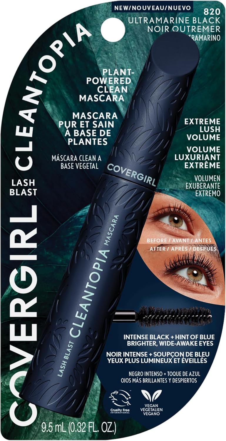 CoverGirl Lash Blast Cleantopia, Plant Powered clean Mascara - 820 Ultramarine BlackCoverGirl3616304783968MascaraMascara