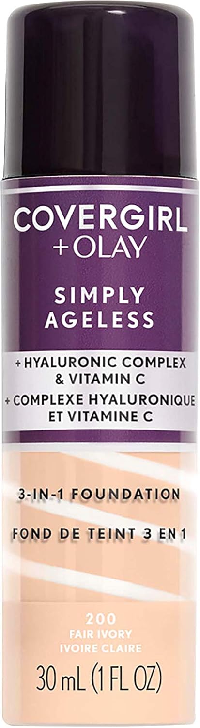 CoverGirl + Olay Simply Ageless 3 - in - 1 Liquid Foundation - 1 Fl OzCoverGirl008100100378FoundationFoundation