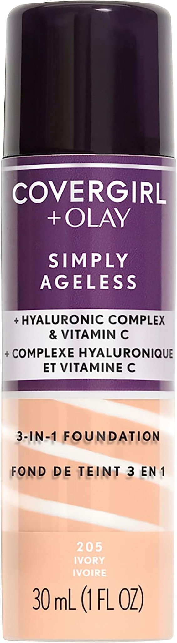 CoverGirl + Olay Simply Ageless 3 - in - 1 Liquid FoundationCoverGirl008100100354FoundationFoundation