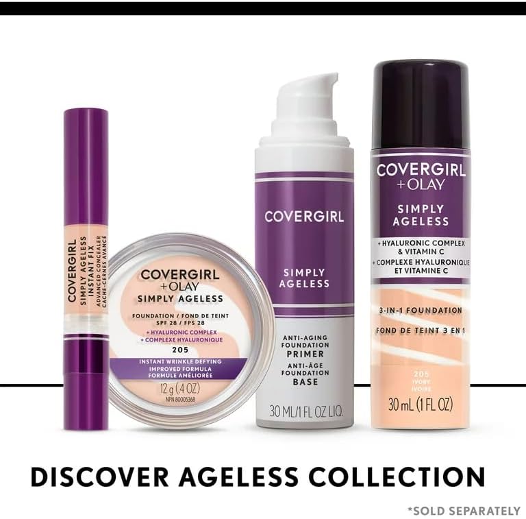 CoverGirl + Olay Simply Ageless 3 - in - 1 Liquid FoundationCoverGirl008100100361FoundationFoundation