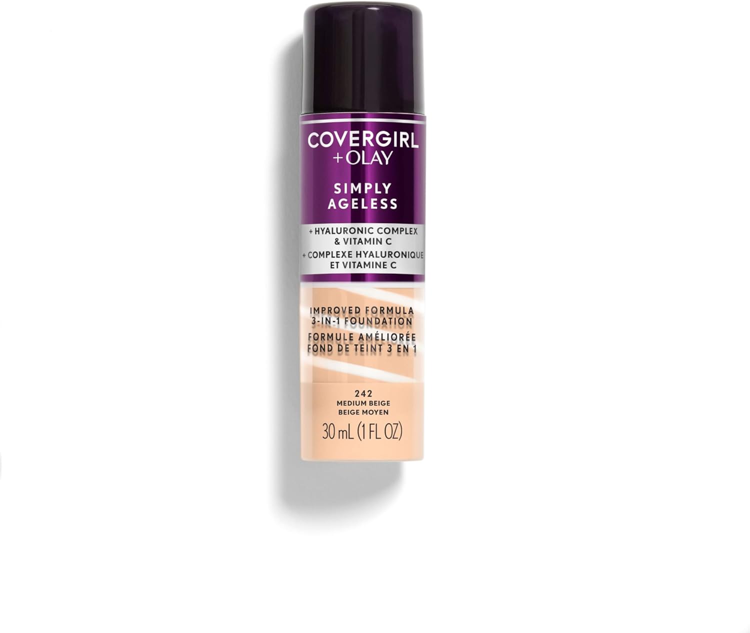 CoverGirl + Olay Simply Ageless 3 - in - 1 Liquid FoundationCoverGirl008100100415FoundationFoundation