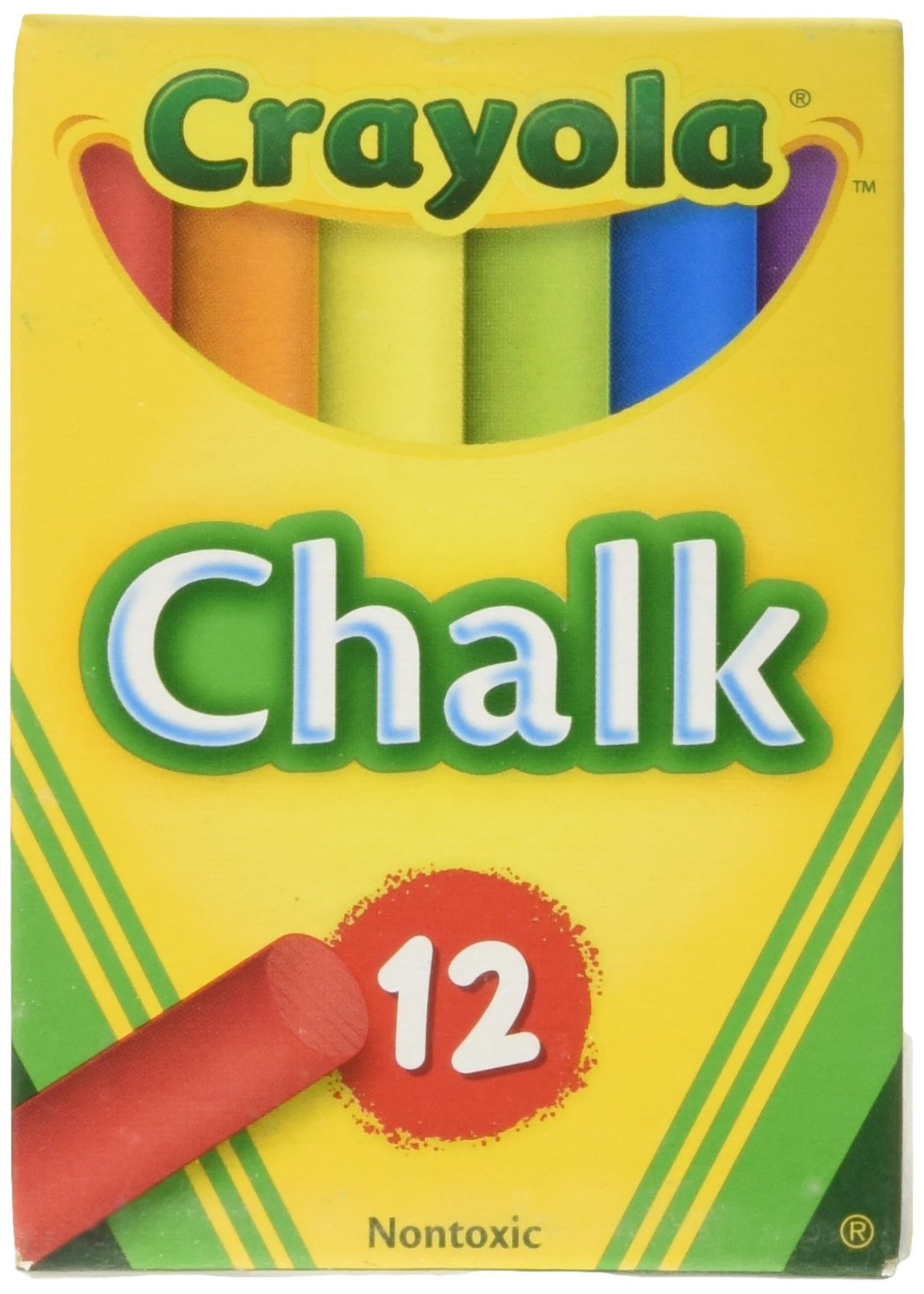 Crayola Chalk, Assorted Colors - 12 Sticks Per BoxCrayola071662008161ChalkChalk
