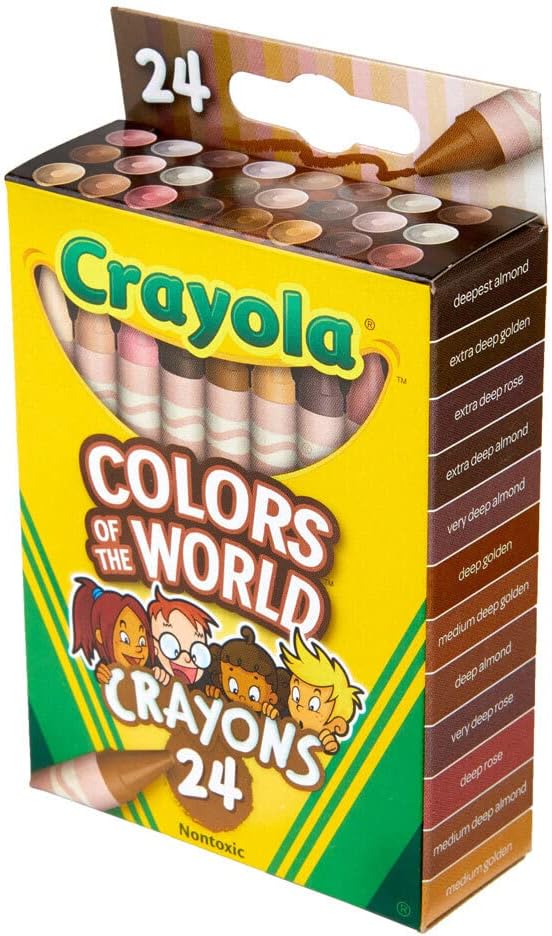 Crayola Crayons 24 Count, Colors of the World - Skin Tone CrayonsCrayola071662201081CrayonsCrayons