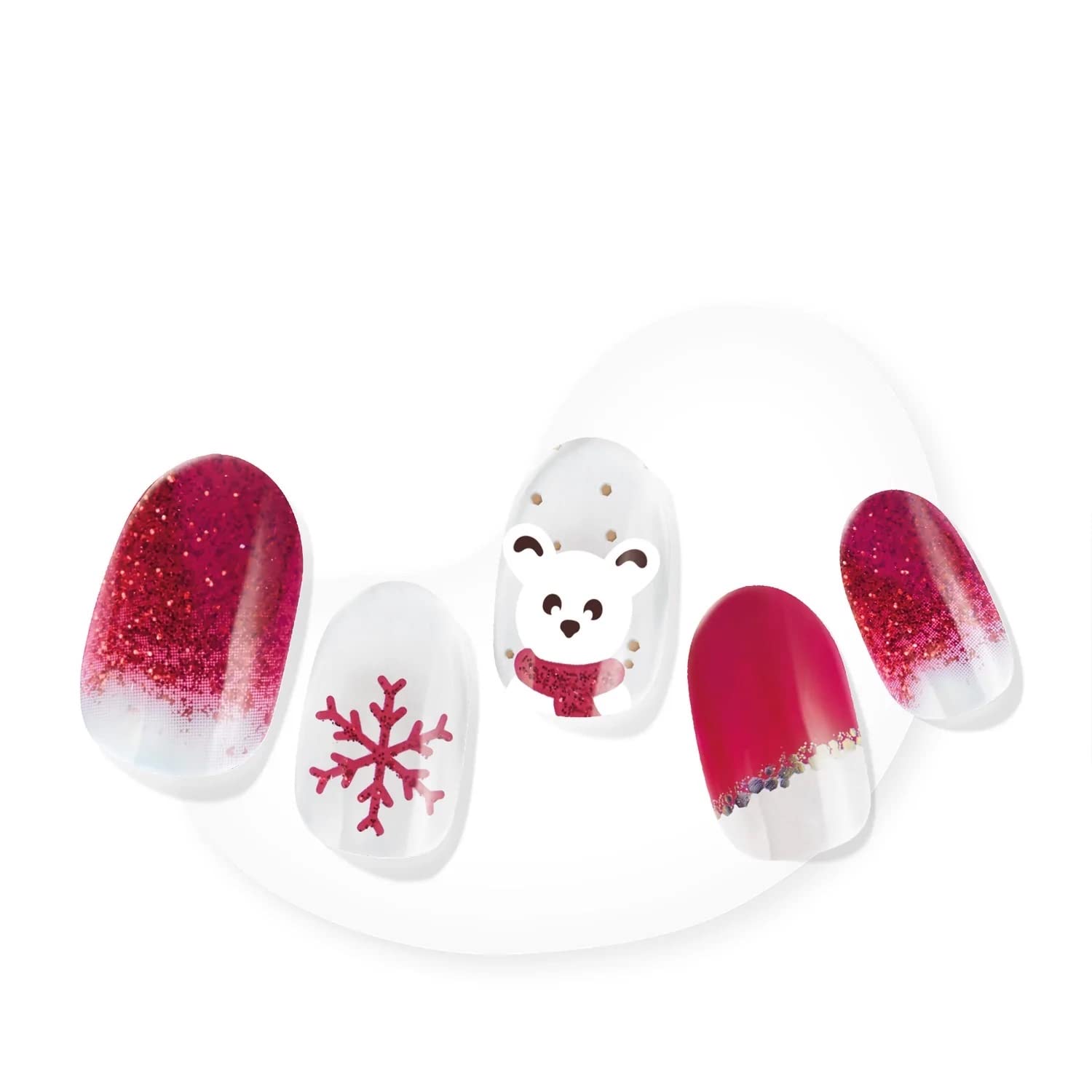 Dashing Diva Glaze Holiday Semicured Gel Nail Strips - Cranberry KringleDashing Diva096100130020Nail CareNail Care