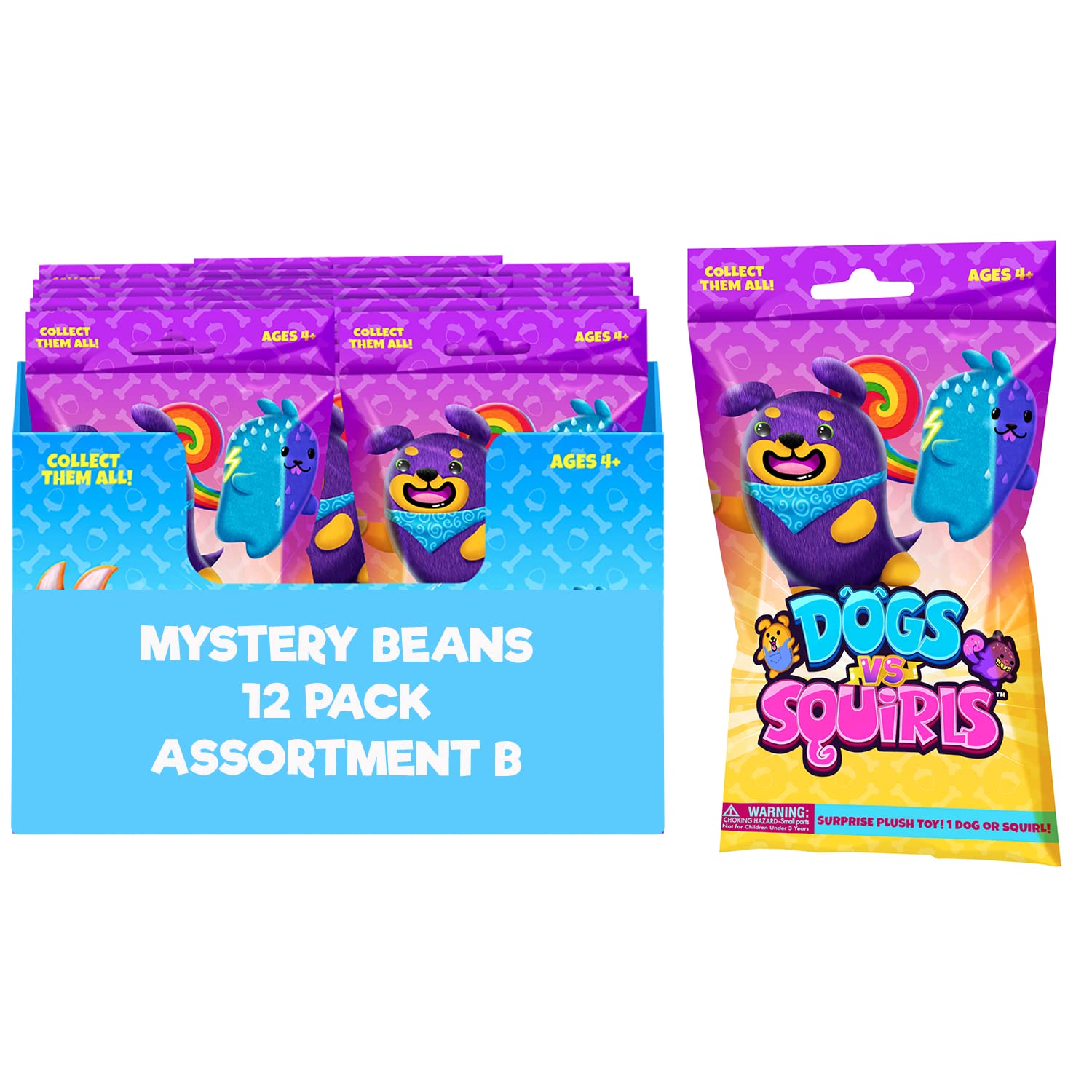 Dogs vs Squirls Cepia Plush Bean 4 - InchDogs vs Squirls810051822021Stuffed AnimalsStuffed Animals