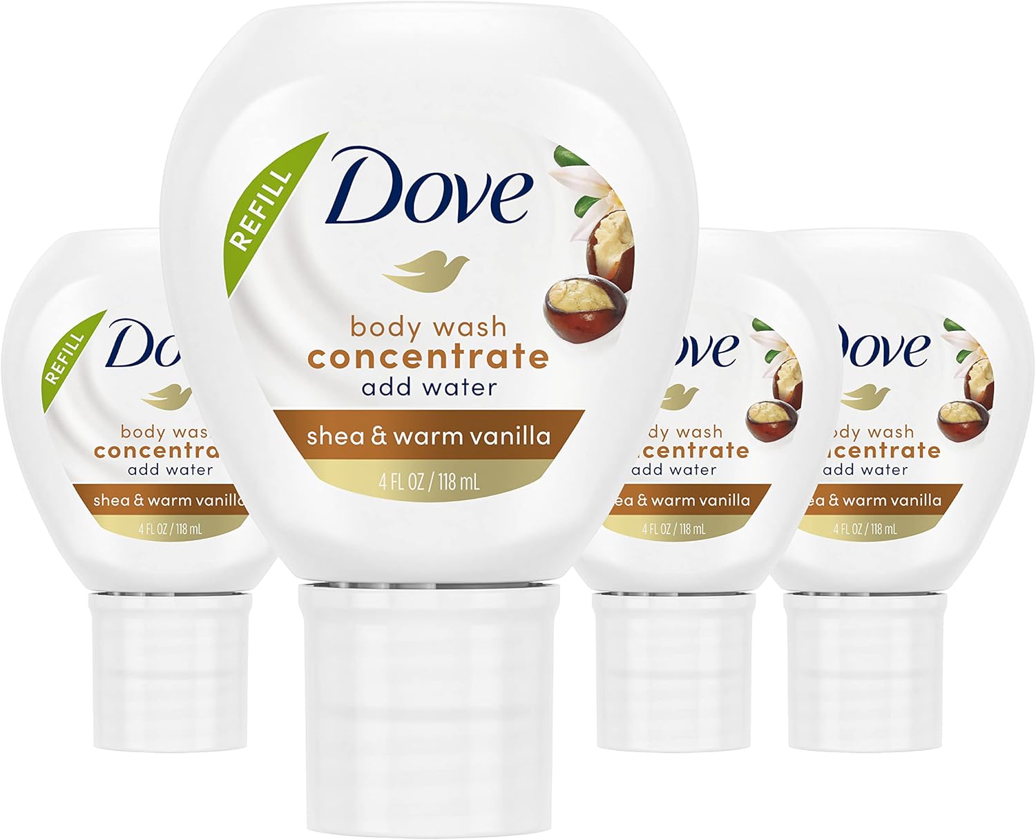 Dove Body Wash Concentrate Refill makes 16 fl oz - 4 PackDoveBody WashBody Wash