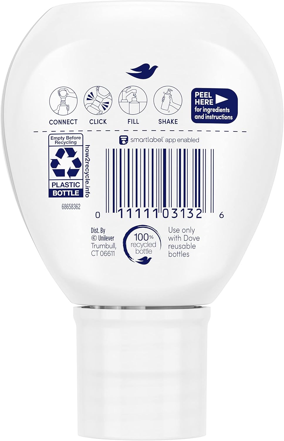 Dove Body Wash Concentrate Refill makes 16 fl oz - 4 PackDoveBody WashBody Wash