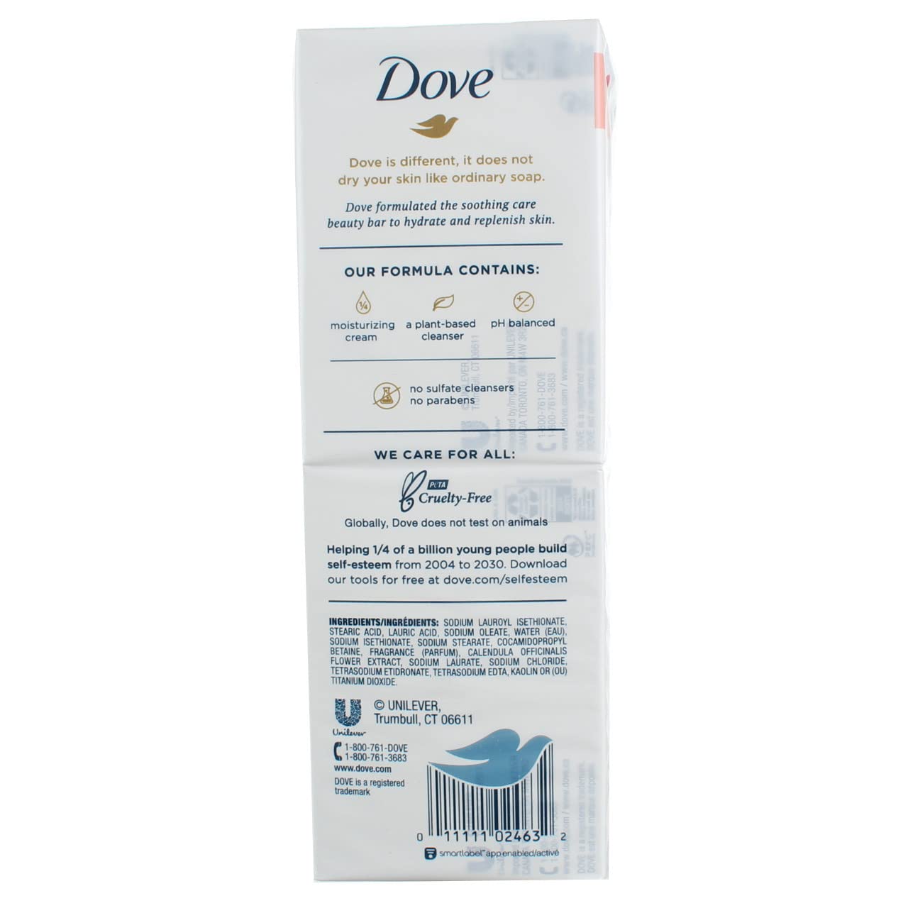 Dove Soothing Care Moisturizing Beauty Bar For Sensitive Skin with Calendula Oil, Hydrating and Replenishing Skin Care - 6 BarsDove011111024632Soap BarSoap Bar