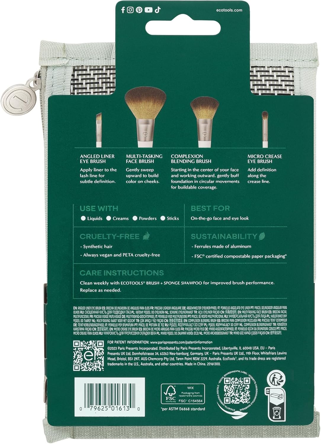 Ecotools On - The - Go Style Kit Make - Up Brush SetEcoTools079625016130Makeup Brush SetMakeup Brush Set