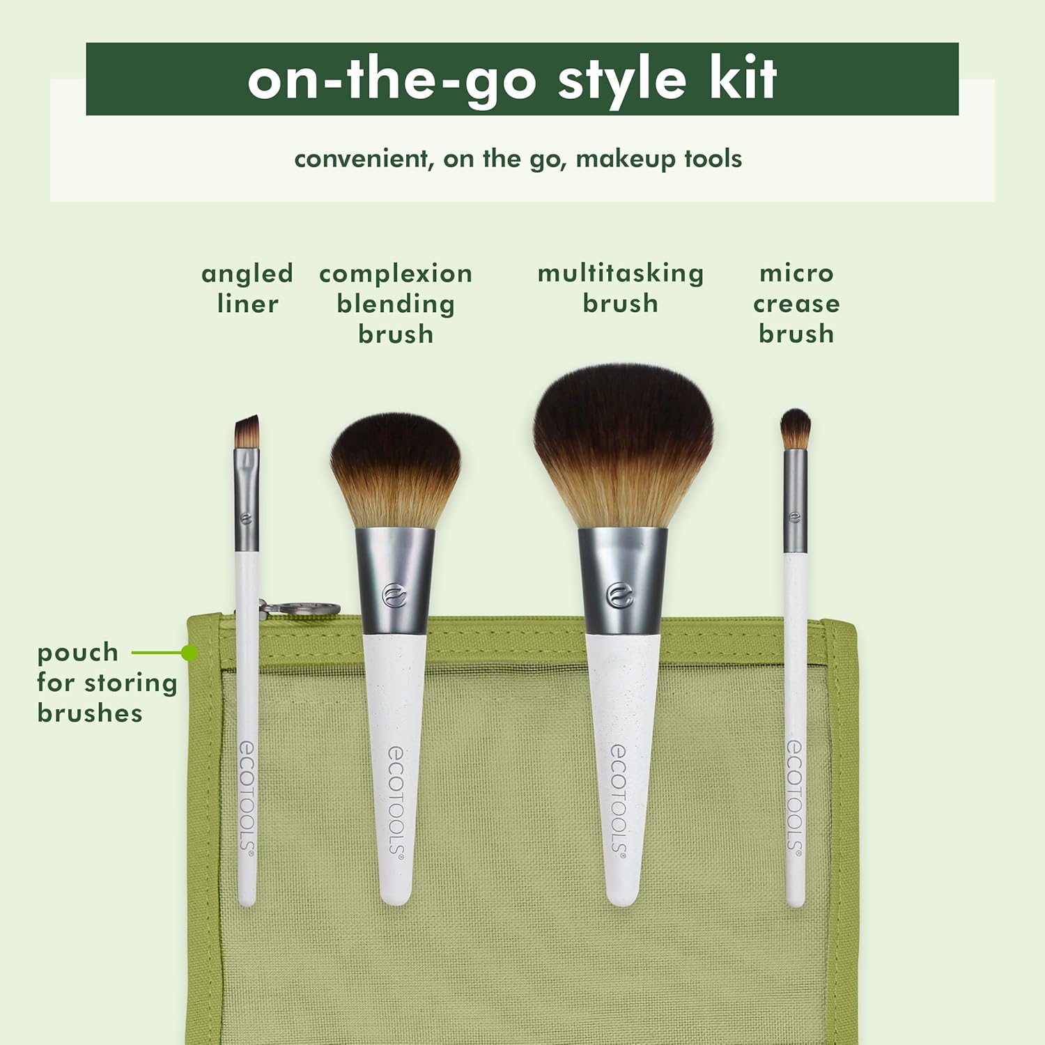 Ecotools On - The - Go Style Kit Make - Up Brush SetEcoTools079625016130Makeup Brush SetMakeup Brush Set