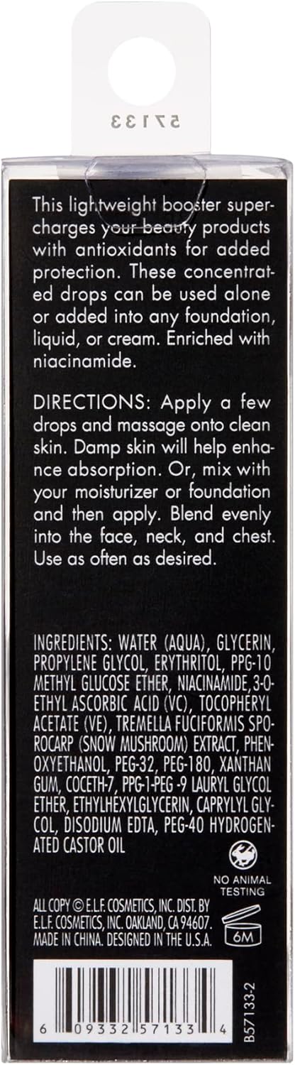 ‎e.l.f. Booster Drops Antioxidant - 15 mle.l.f.609332571334Face MoisturizersFace Moisturizers