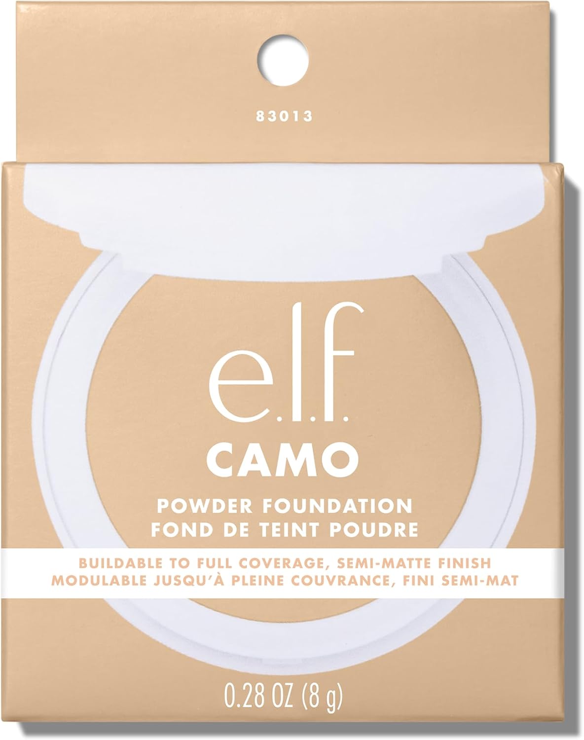 e.l.f. Camo Powder Foundation, Lightweight, Primer - Infused Buildable and Long - Lasting Medium - to - Full Coverage Foundatione.l.f.609332830134FoundationFoundation