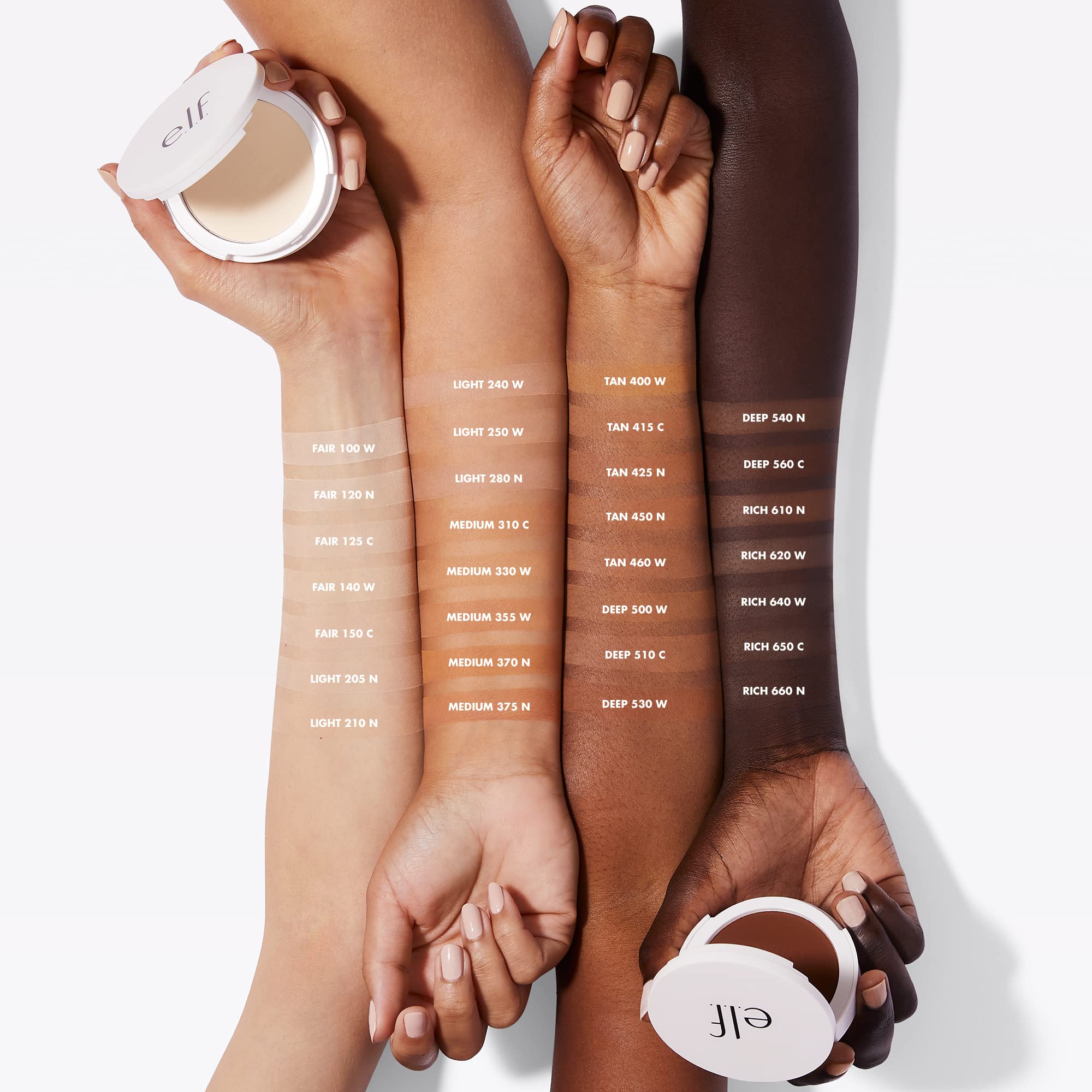 e.l.f. Camo Powder Foundation, Lightweight, Primer - Infused Buildable and Long - Lasting Medium - to - Full Coverage Foundatione.l.f.609332830134FoundationFoundation