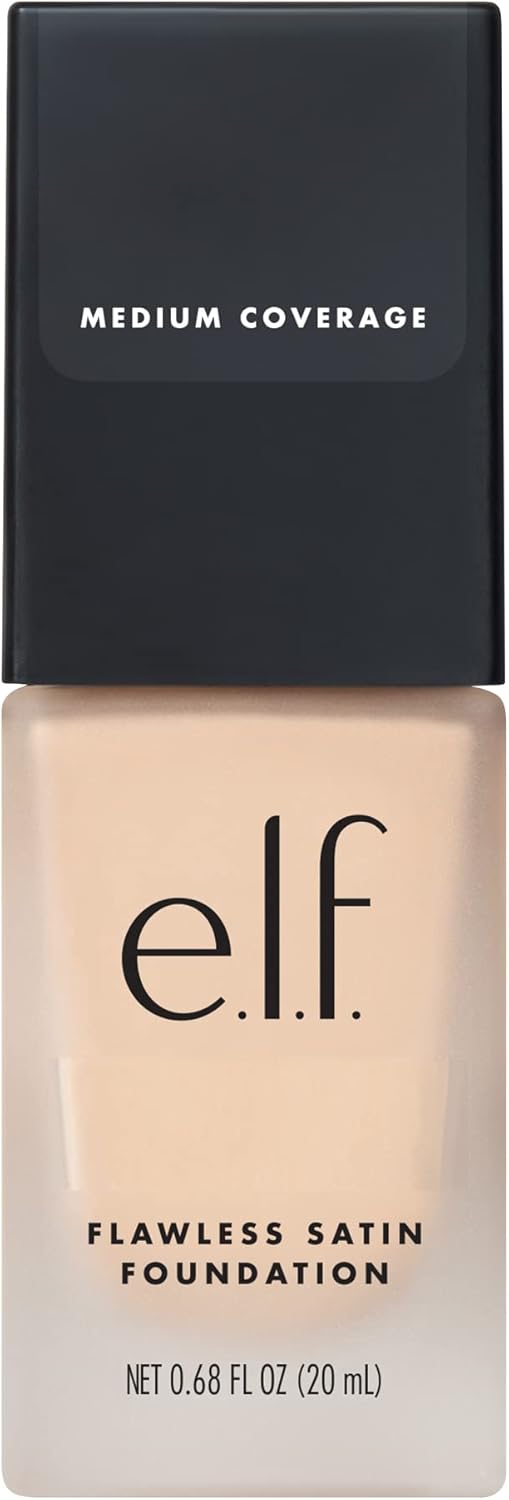 e.l.f. Flawless Satin Finish Foundation, Lightweight, Oil - free formula, Semi - Matte, SPF 15, All - Day Weare.l.f.609332813724FoundationFoundation