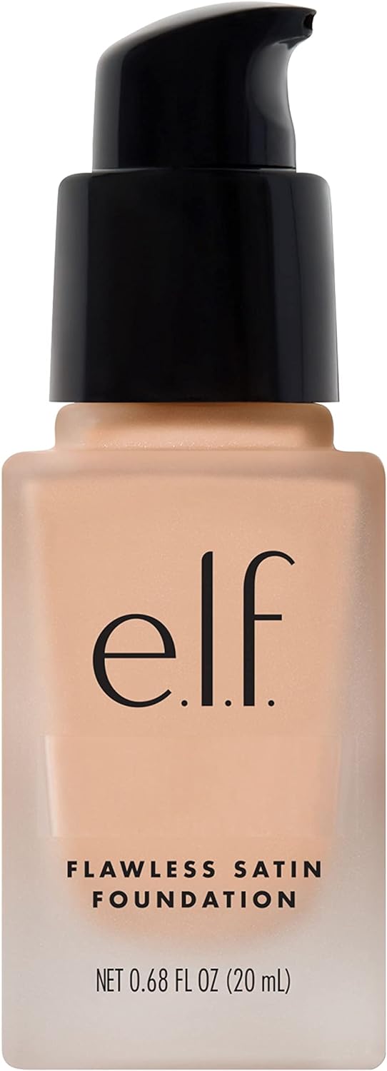e.l.f. Flawless Satin Finish Foundation, Lightweight, Oil - free formula, Semi - Matte, SPF 15, All - Day Weare.l.f.609332813755FoundationFoundation