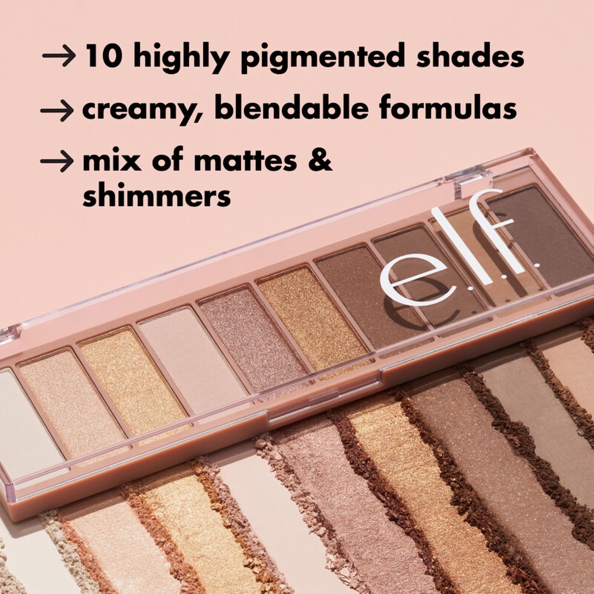 e.l.f. Perfect 10 Eyeshadow Palette, Ten Ultra - pigmented Shimmer & Matte Rose Gold Shades - Rose Gold Sunsete.l.f.609332814950Eyeshadow PaletteEyeshadow Palette