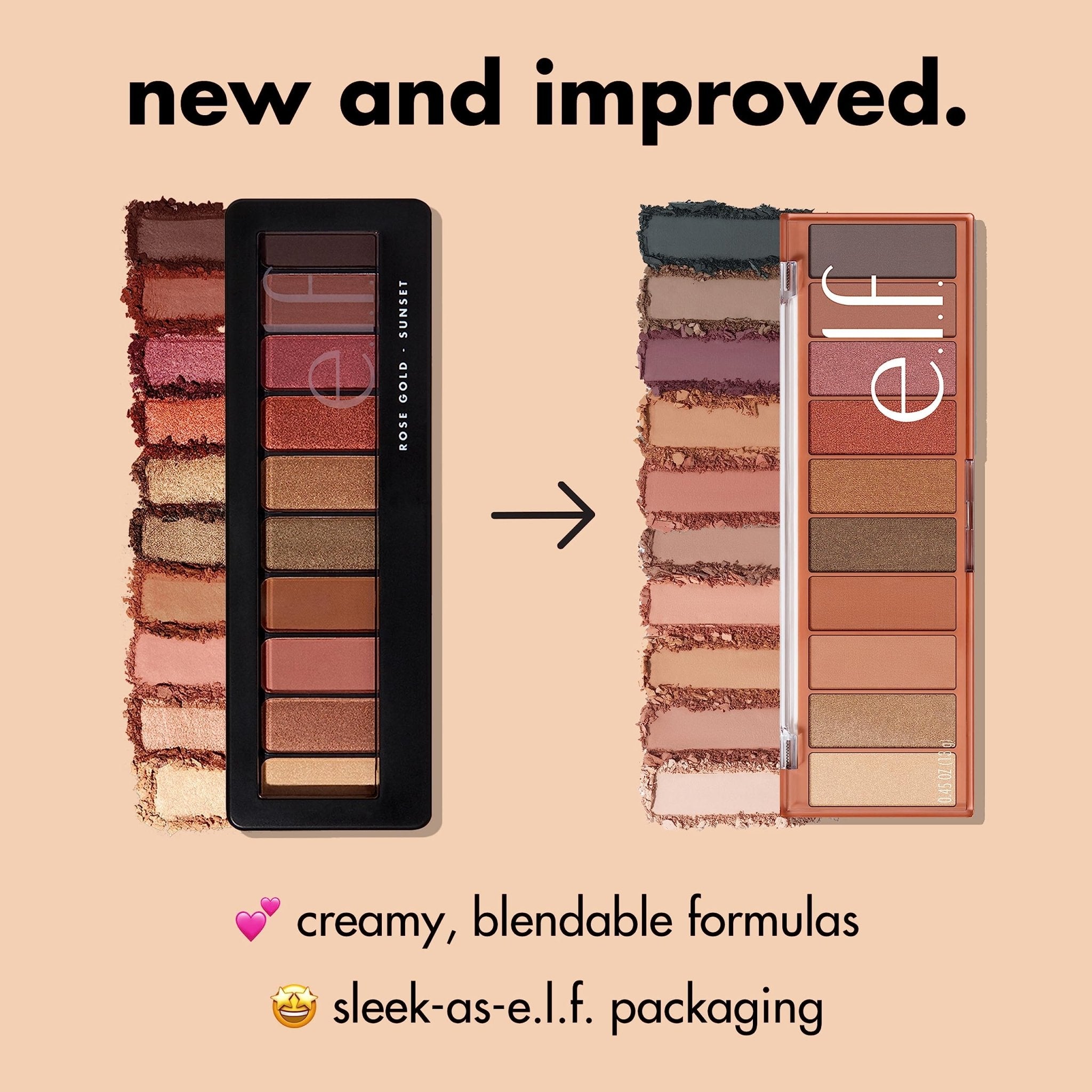 e.l.f. Perfect 10 Eyeshadow Palette, Ten Ultra - pigmented Shimmer & Matte Rose Gold Shades - Rose Gold Sunsete.l.f.609332814950Eyeshadow PaletteEyeshadow Palette
