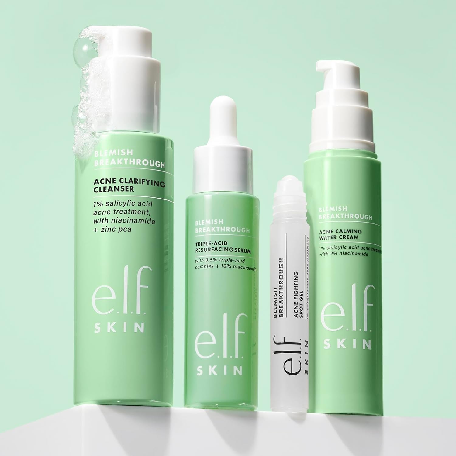 e.l.f. SKIN Blemish Breakthrough Clarifying Cleanser, Gel Cleanser For Removing Makeup, Controlling Oil & Clarifying Pores, 1% Salicylic Acid - 115mle.l.f.609332575608Gel CleanserGel Cleanser