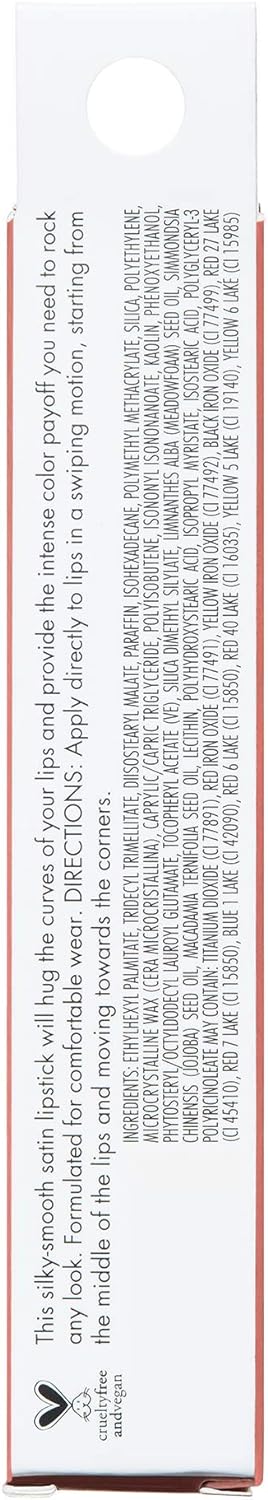 e.l.f. Srsly Satin Lipstick, Intense Colour Payoff & Silky Smooth Formula - 4.5ge.l.f.609332296947LipstickLipstick