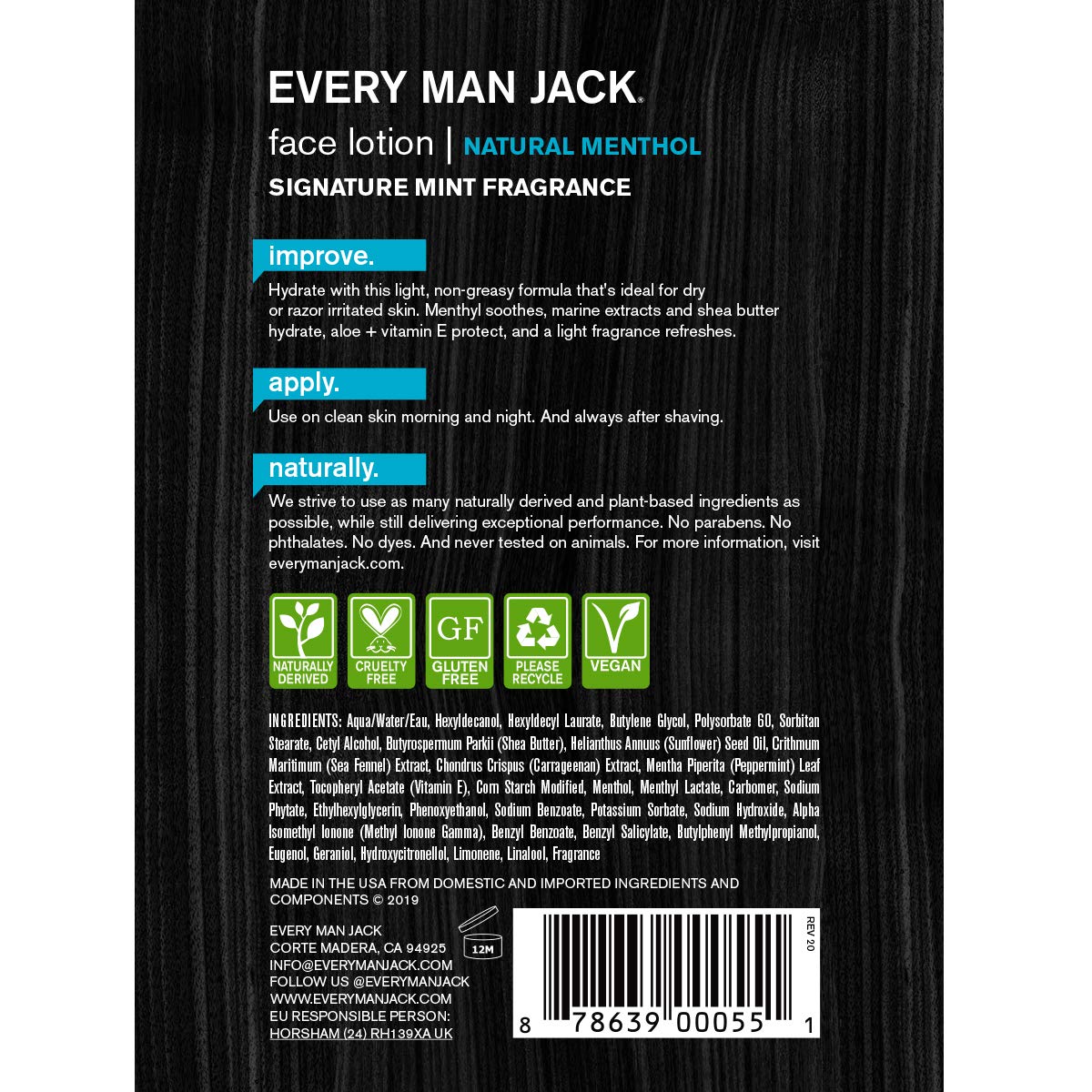 Every Man Jack Face Lotion and Post Shave - 4.2 ozEvery Man Jack885781038790AftershaveAftershave