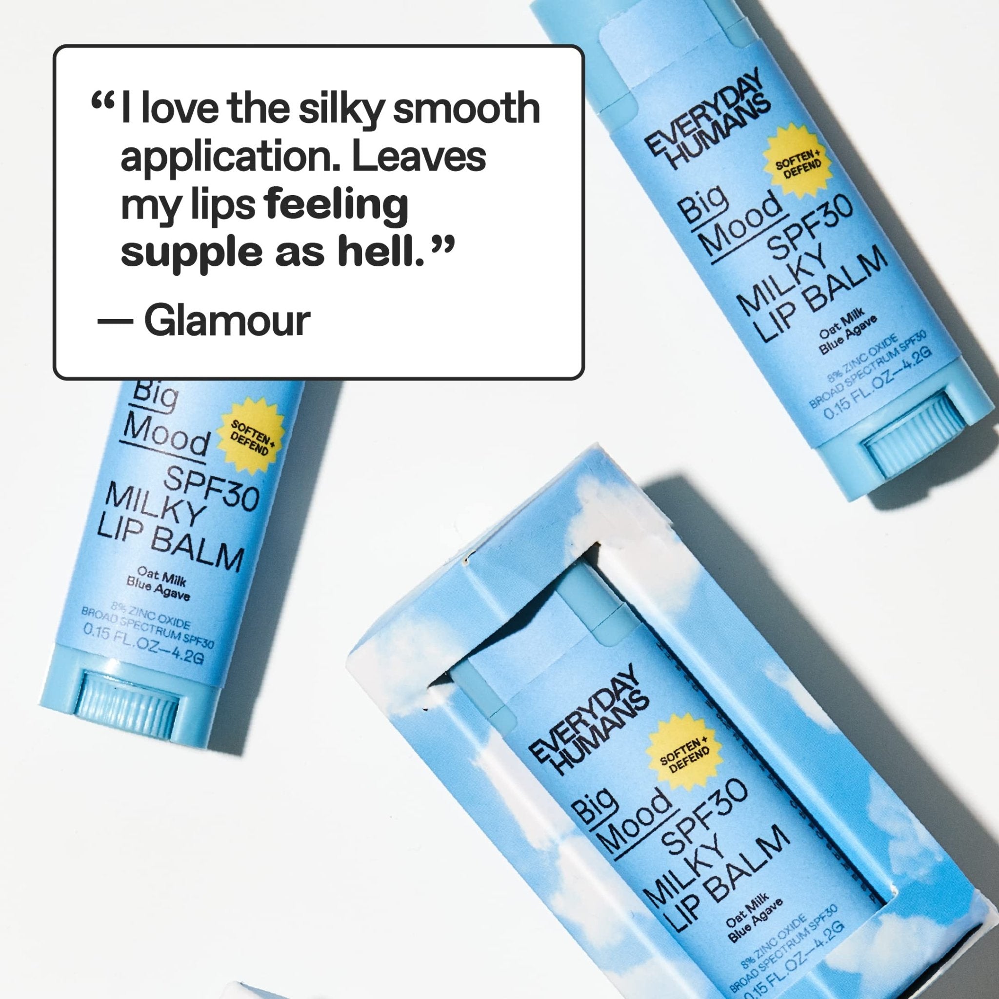 EVERYDAY HUMANS Big Mood SPF30 Milky lip balm - Oat Milk Blue AgaveEVERYDAY HUMANS840131500419Lip BalmLip Balm