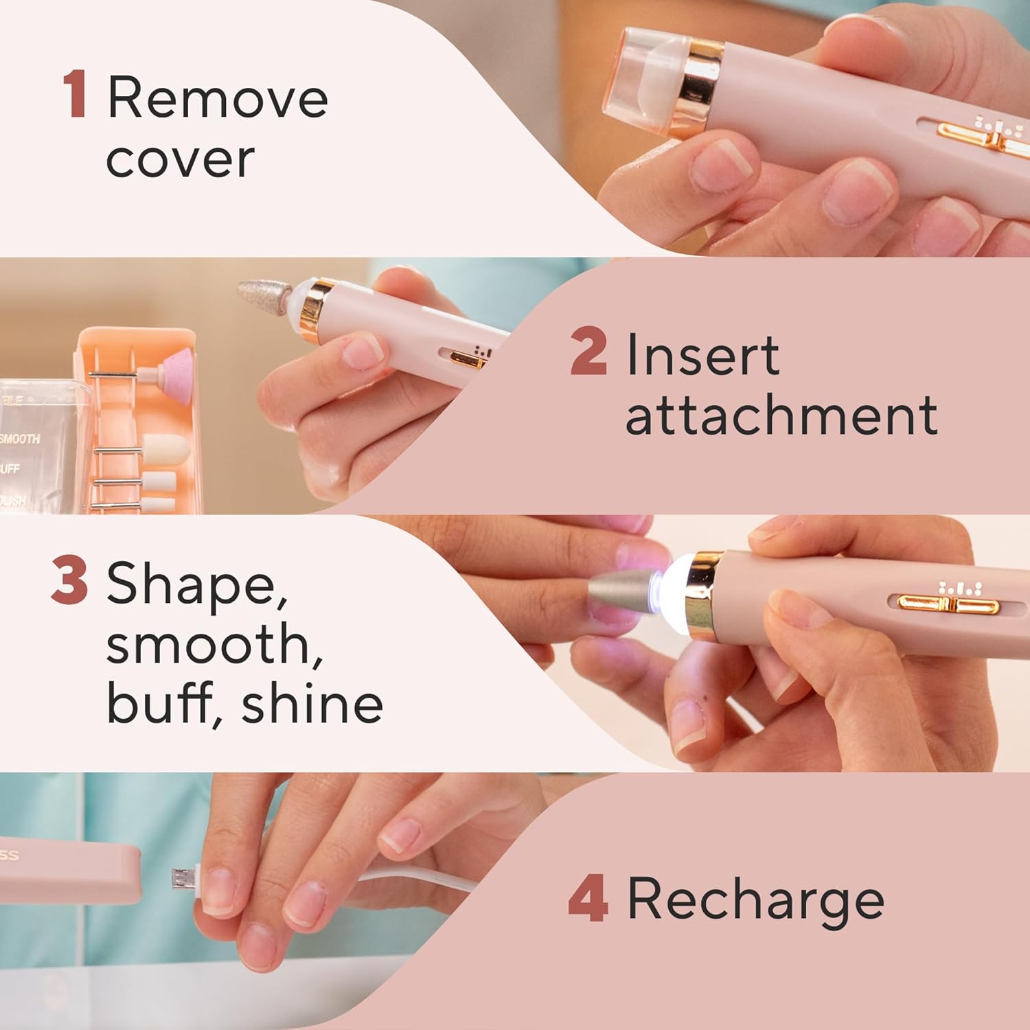 Finishing Touch Flawless Mani - Salon Nails Kit, Electronic Nail File and Full Manicure and Pedicure ToolFinishing Touch754502046034Manicure and Pedicure SetManicure and Pedicure Set