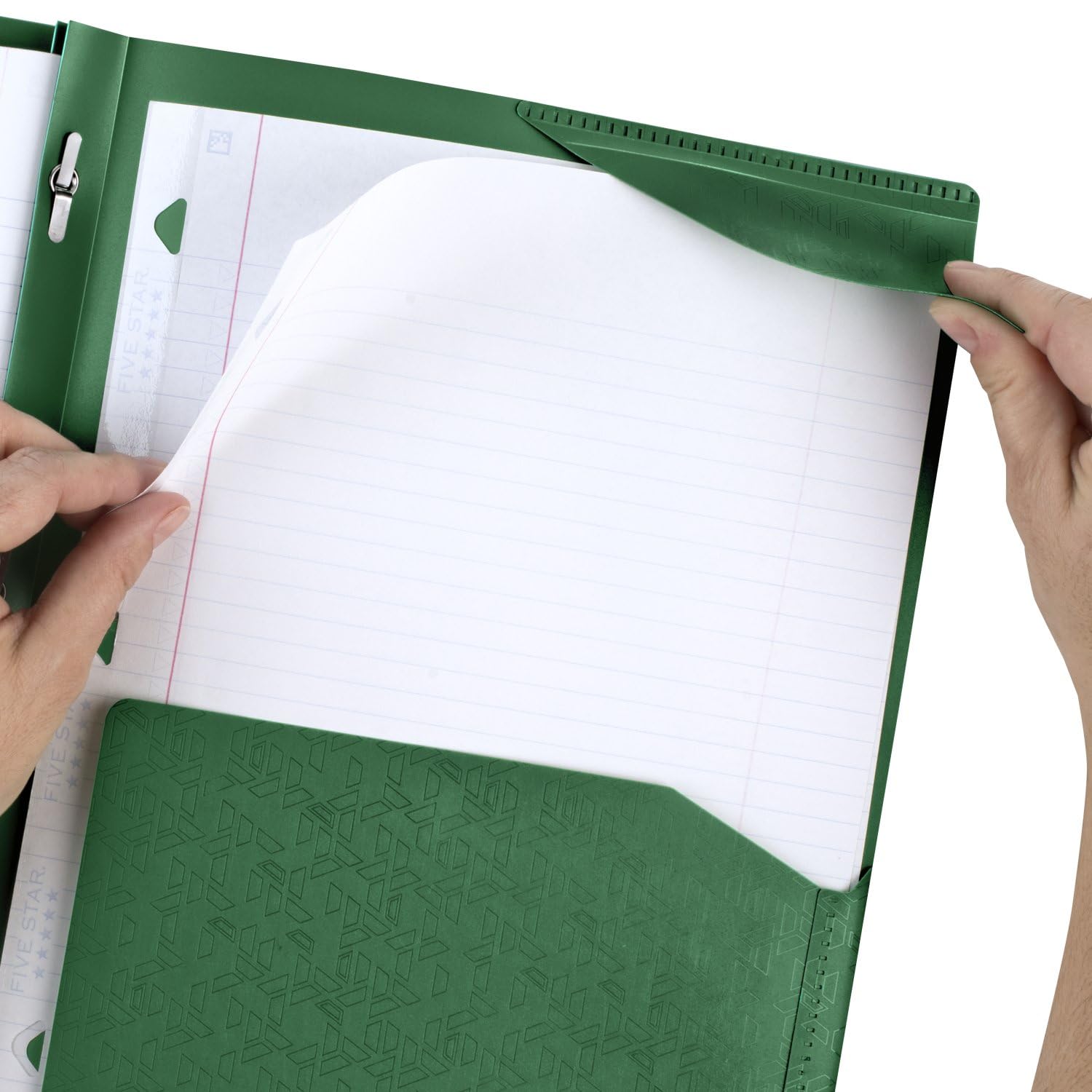 Five Star 2 Pocket Folders with Prong Fasteners, Stay - Put Folder - 1 CountFive Star043100340300Pocket FolderPocket Folder