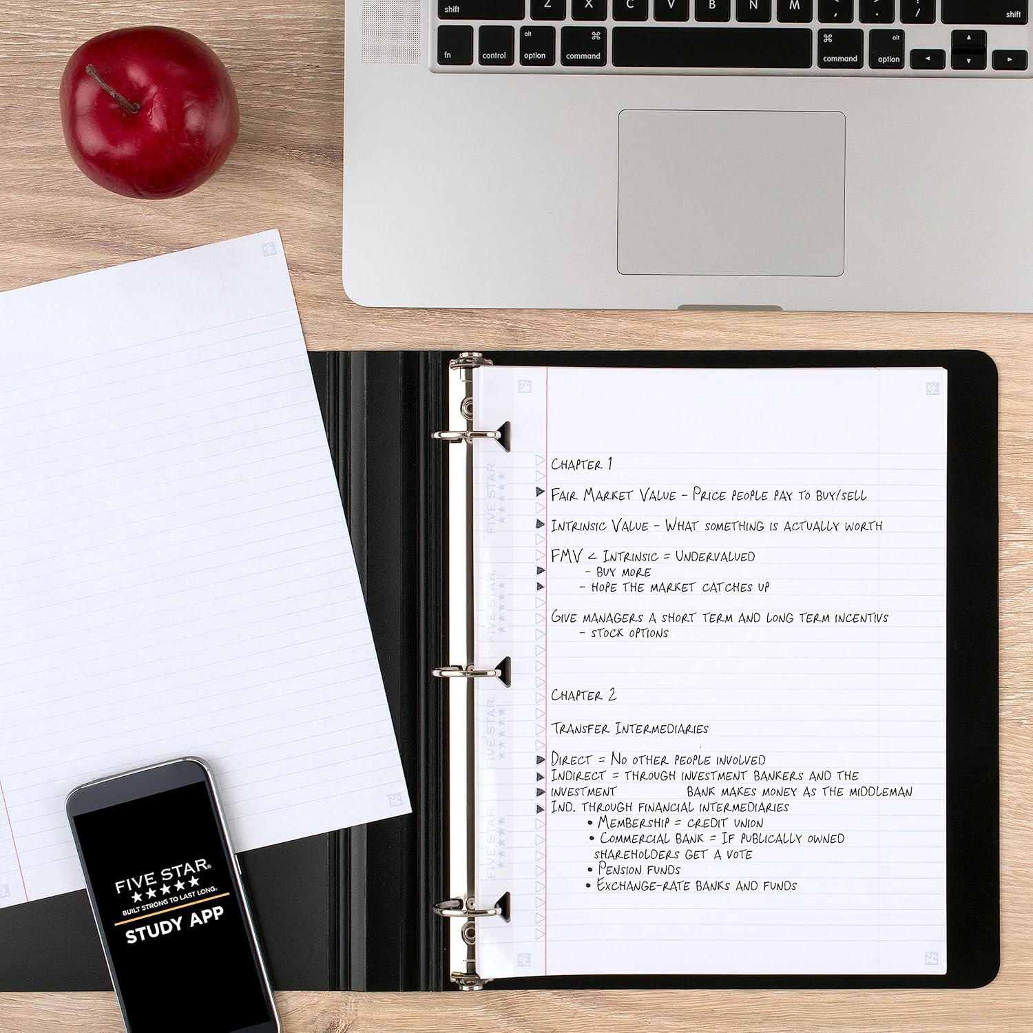 Five Star Loose Leaf Paper, 3 Hole Punched, Reinforced Filler Paper, College Ruled Paper, 11" x 8 - 1/2", 100 Sheets/Pack (17010)Five Star043100170105Notebook refill padsNotebook refill pads