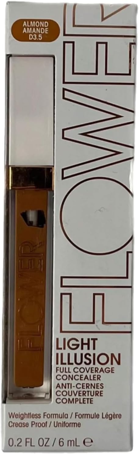 FLOWER BEAUTY By Drew Barrymore Light Illusion Full Coverage Concealer - Diffuse Dark Under Eye Circles, Blurs Blemishes, Weightless Formula, Crease Proof MakeupFLOWER BEAUTY840797138018ConcealerConcealer