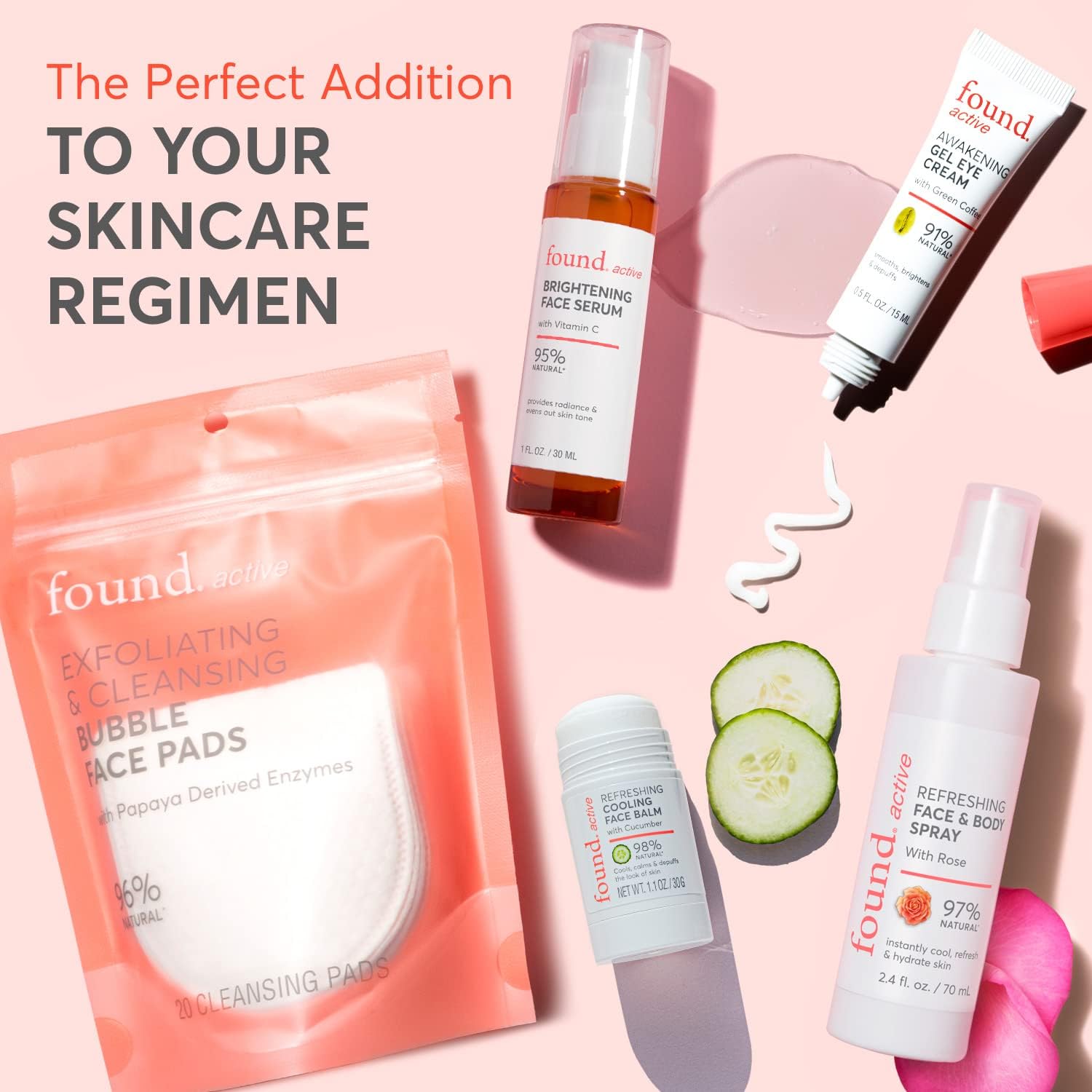 Found. Active Refreshing Multitasking Face & Body Spray with Rose Instantly Cools, Refreshes & Hydrates Skin - 2.4 Fl OzFound.811170030779Face MistFace Mist