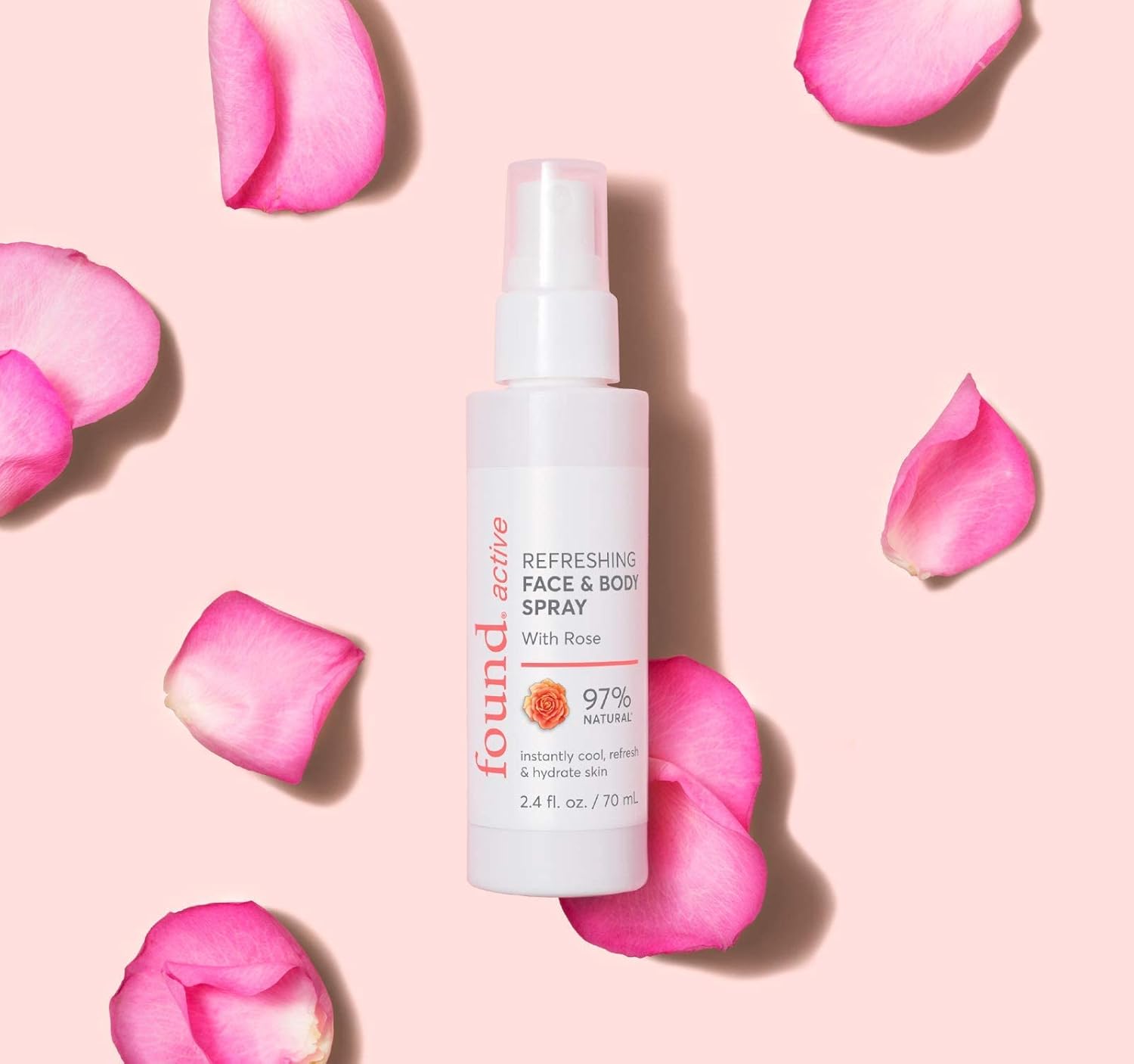 Found. Active Refreshing Multitasking Face & Body Spray with Rose Instantly Cools, Refreshes & Hydrates Skin - 2.4 Fl OzFound.811170030779Face MistFace Mist