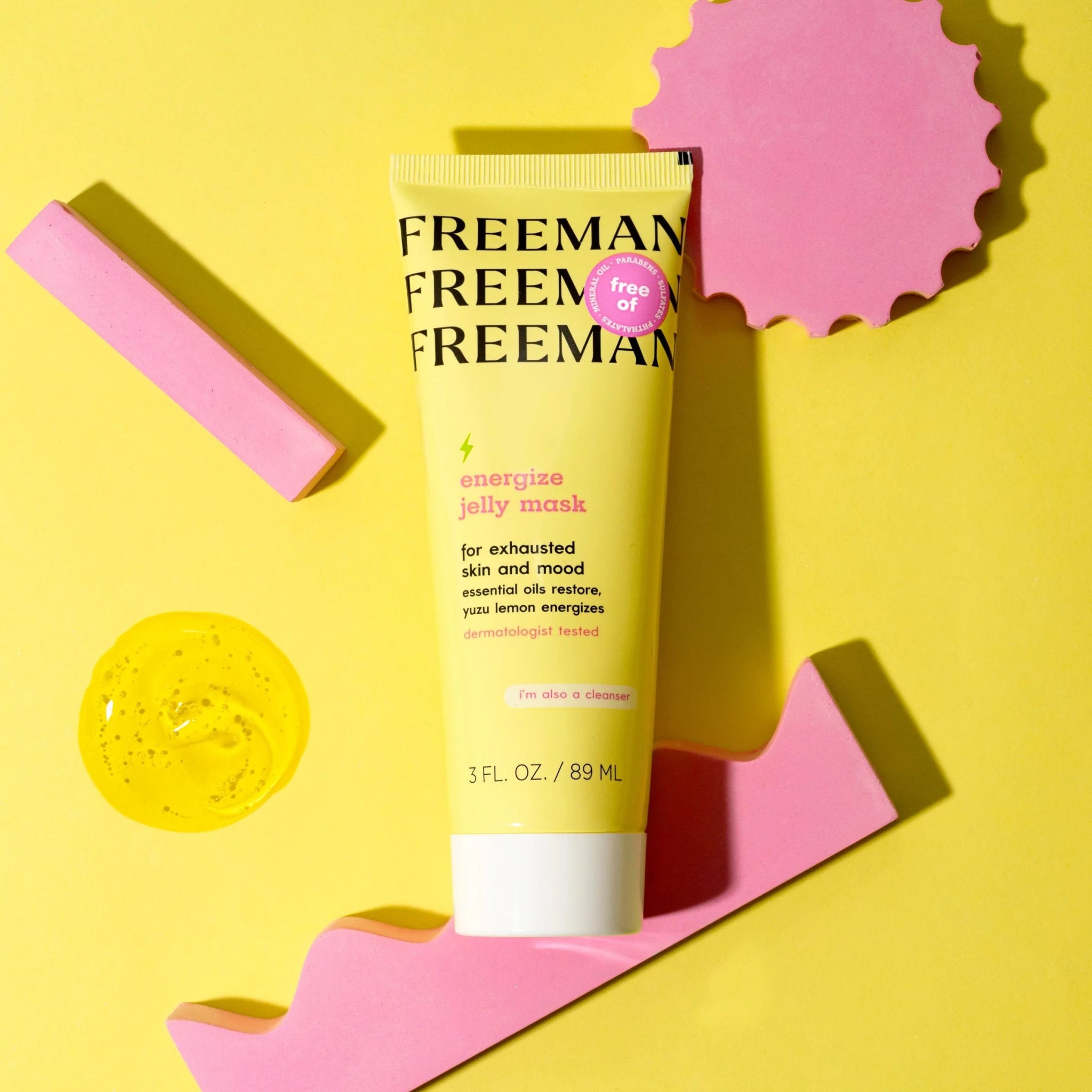Freeman Yuzu Lemon Energize Jelly Mask for Unisex - 3 ozFreeman079625430530CleanserCleanser