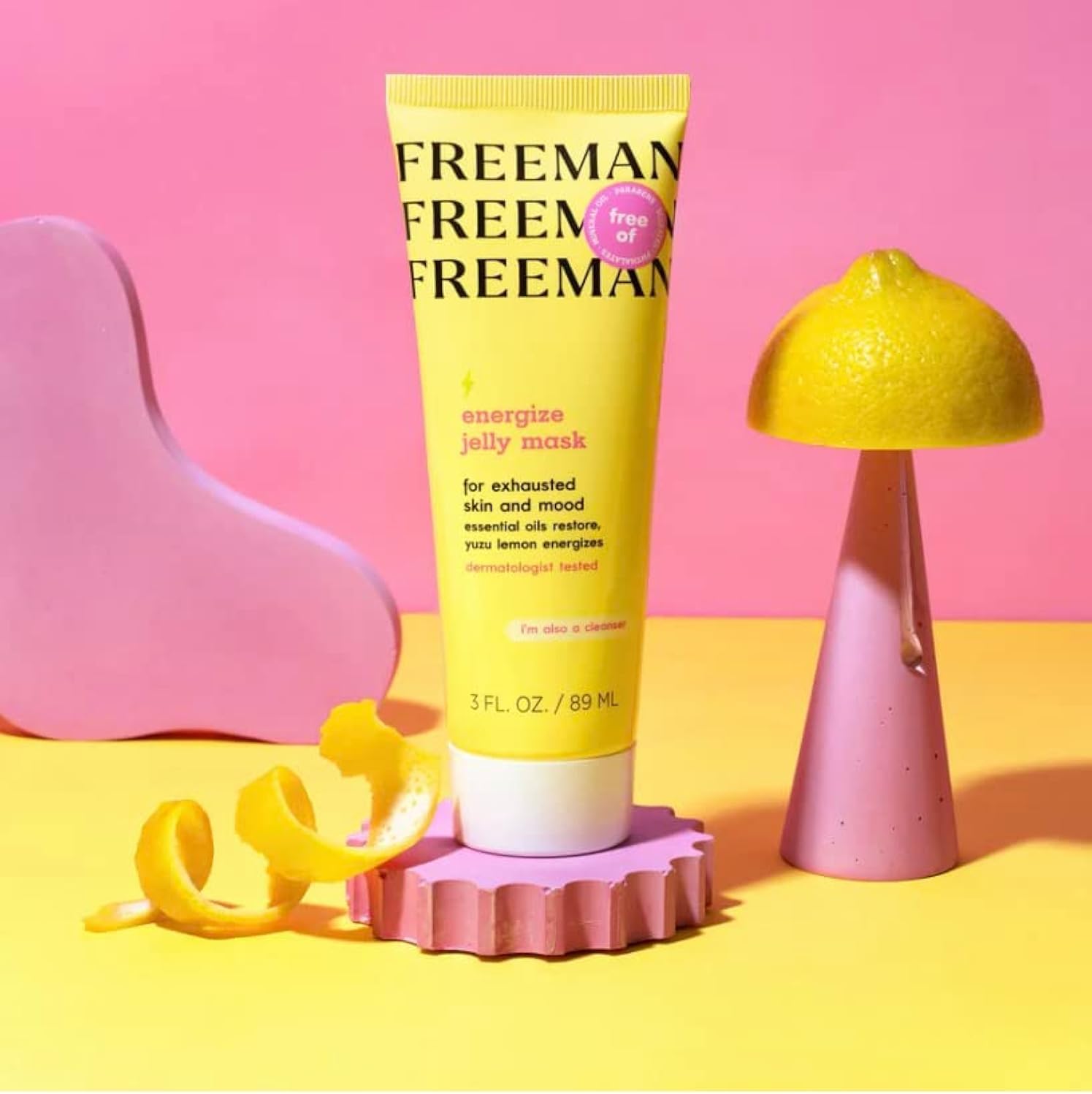 Freeman Yuzu Lemon Energize Jelly Mask for Unisex - 3 ozFreeman079625430530CleanserCleanser