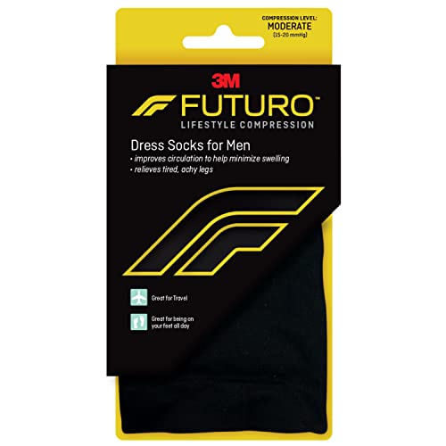 Futuro Dress Socks for Men, Helps Improve Circulation to Help Minmize Swelling - BlackFuturo051131215887Compression socksCompression socks