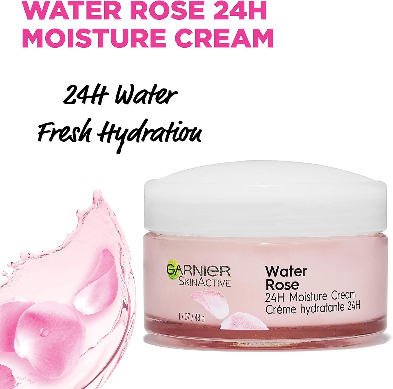 Garnier SkinActive 24H Moisture Cream with Rose Water and Hyaluronic Acid, Face Moisturizer - 48gGarnier603084571253Face MoisturizersFace Moisturizers