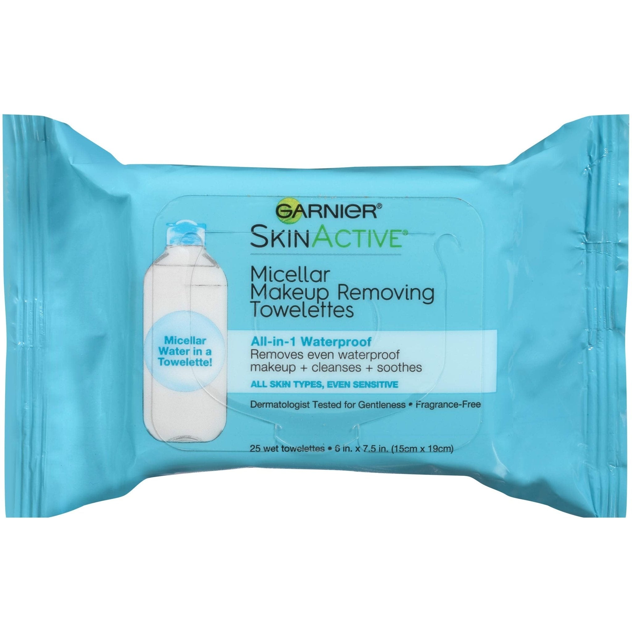 Garnier SkinActive Micellar Facial Cleanser & Makeup Remover Wipes for Waterproof Makeup - 25 CountGarnier603084496969cleanser wipescleanser wipes