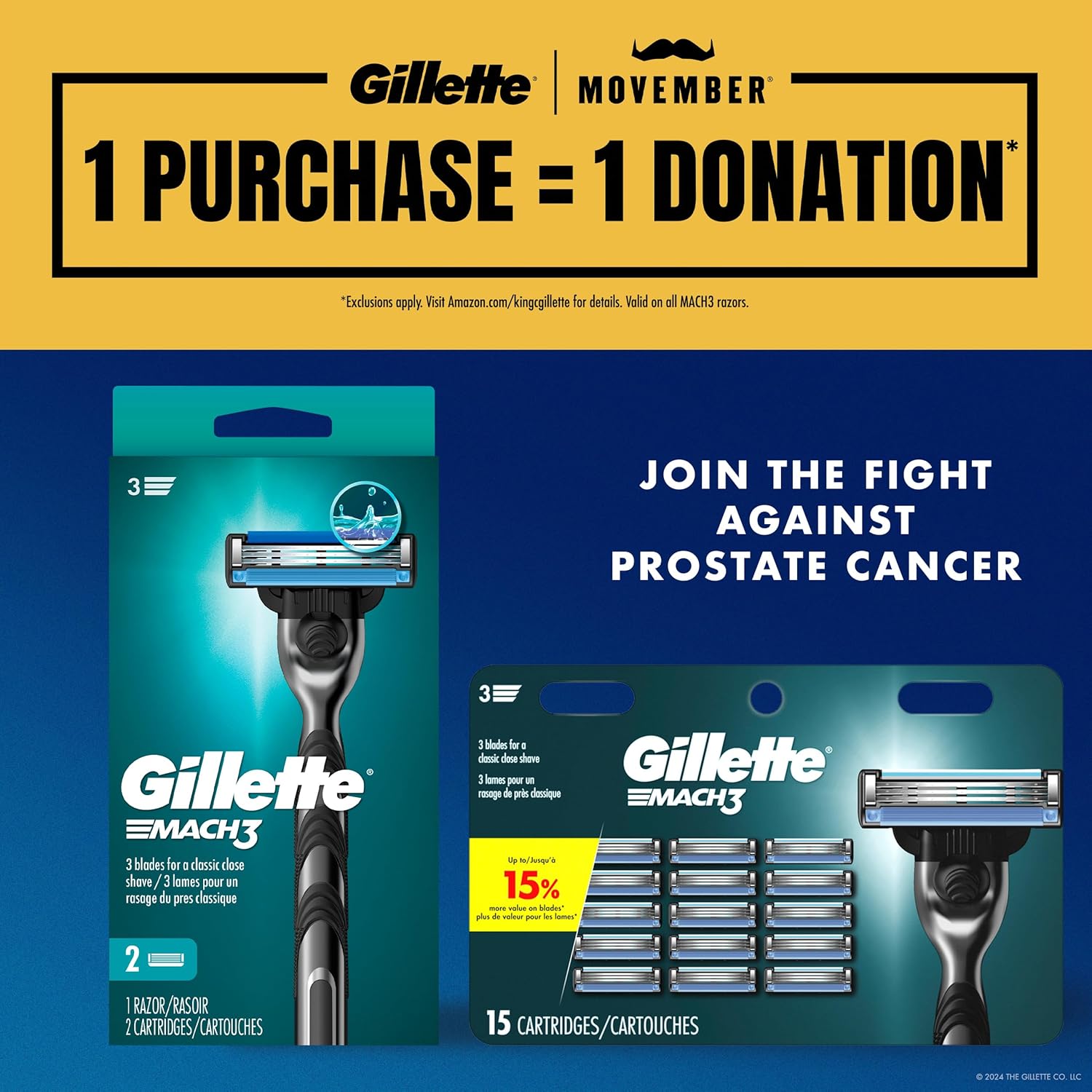 Gillette Mach3 Men's Razor Handle + 5 Blade RefillsGillette047400671928Razor BladeRazor Blade