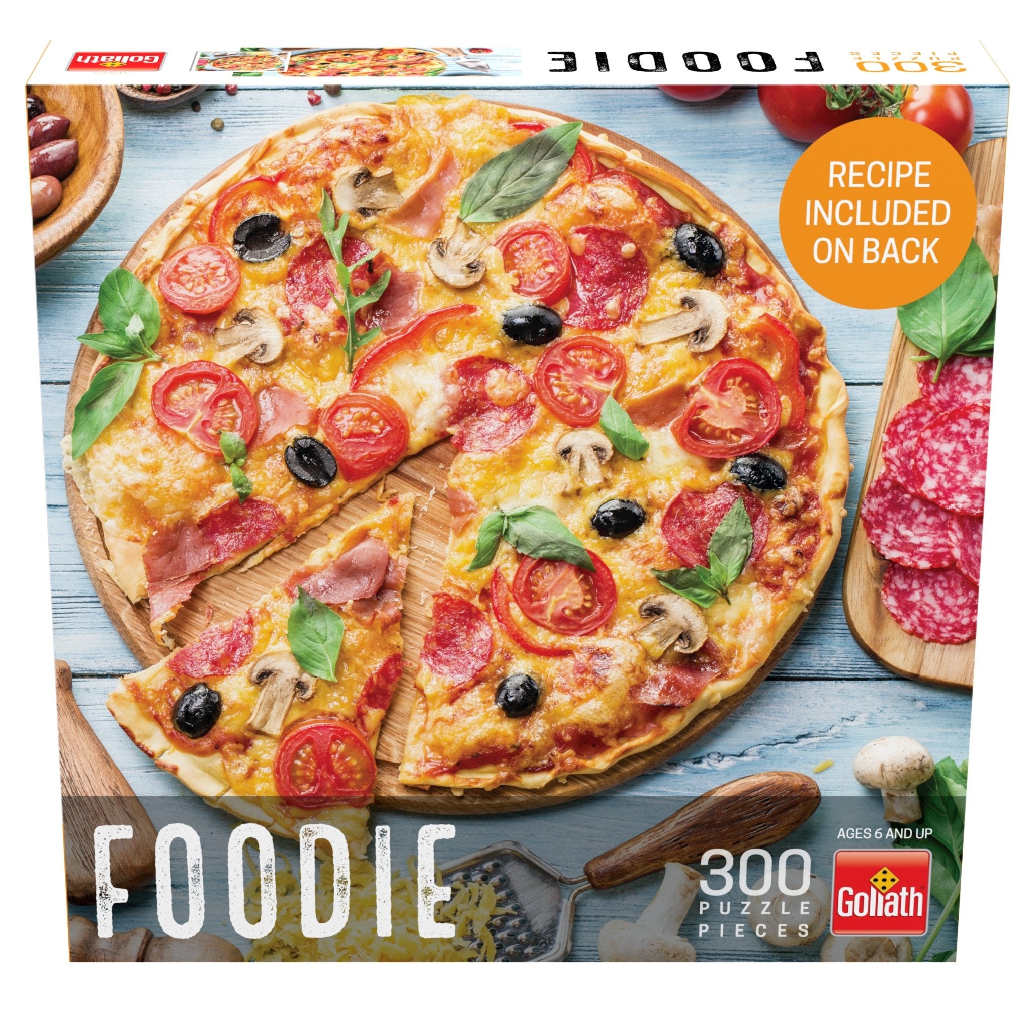 Goliath Foodie Puzzles: Pizza Pizza 300pc Puzzle - Finished Size 19.5 x 14.25 InchesGoliath8720077185692Jigsaw PuzzlesJigsaw Puzzles