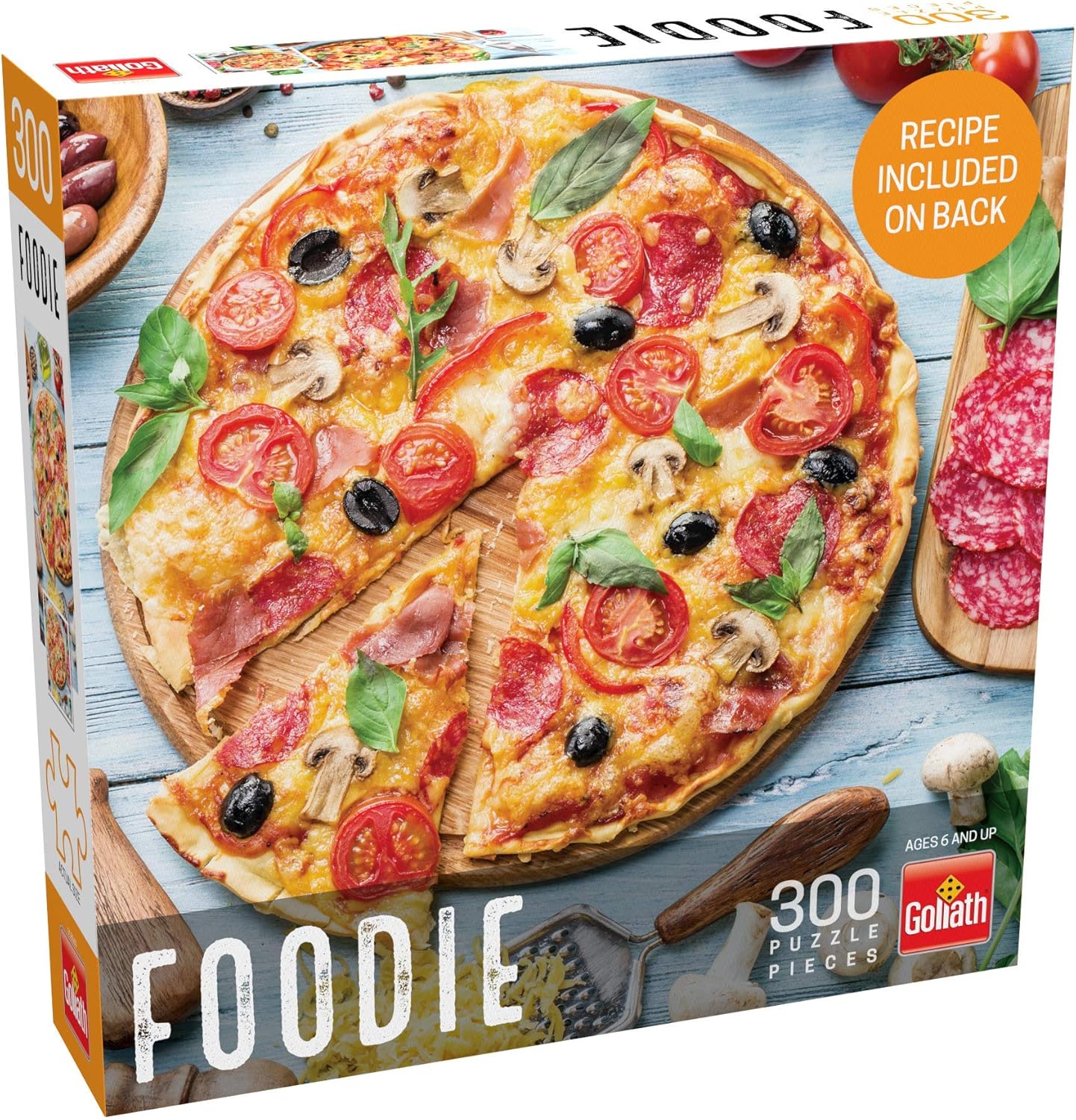 Goliath Foodie Puzzles: Pizza Pizza 300pc Puzzle - Finished Size 19.5 x 14.25 InchesGoliath8720077185692Jigsaw PuzzlesJigsaw Puzzles