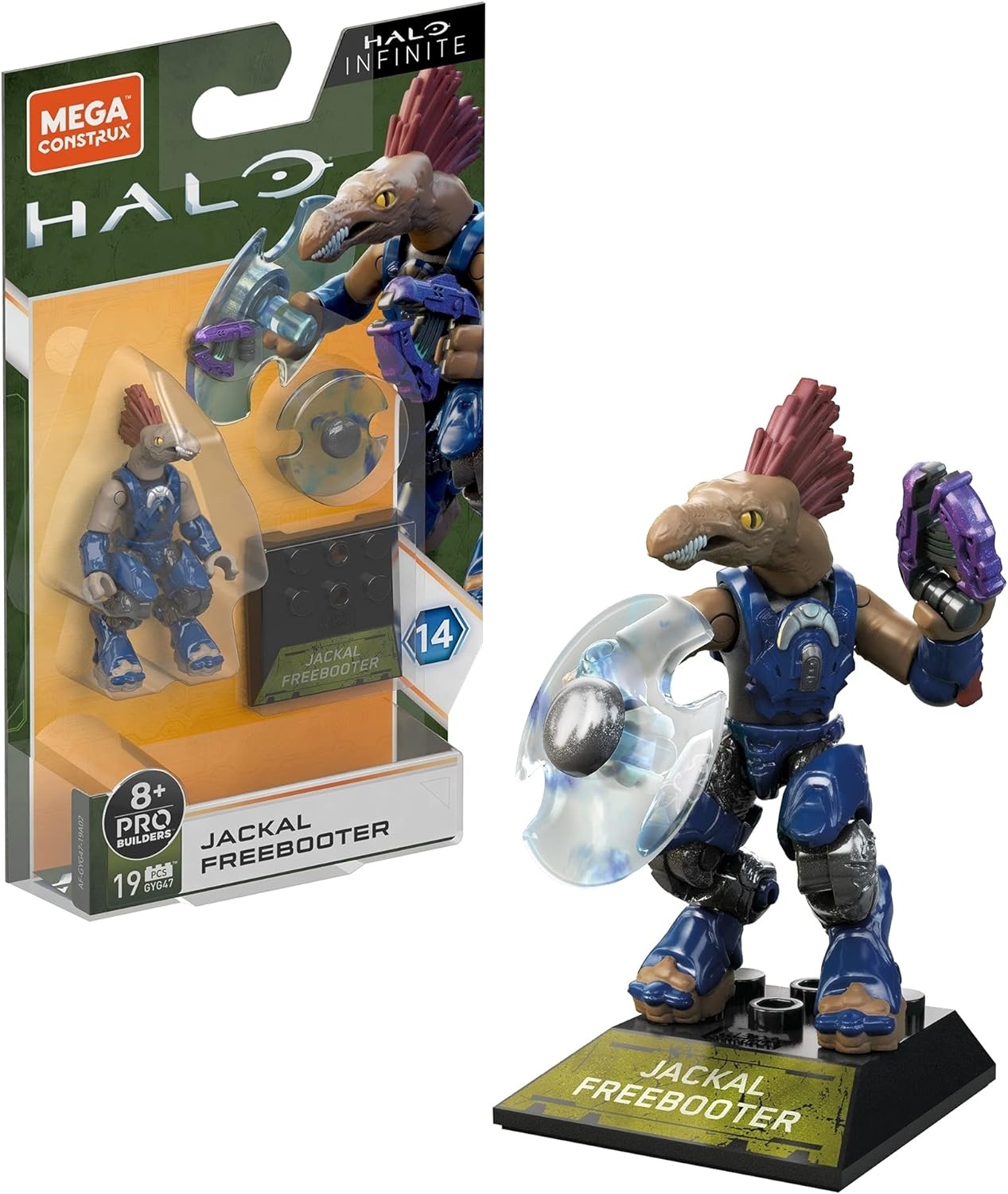 Halo Heroes Mega Construx Pro Builders Series 14 Jackal FreebooterMega Construx60141000Action FiguresAction Figures