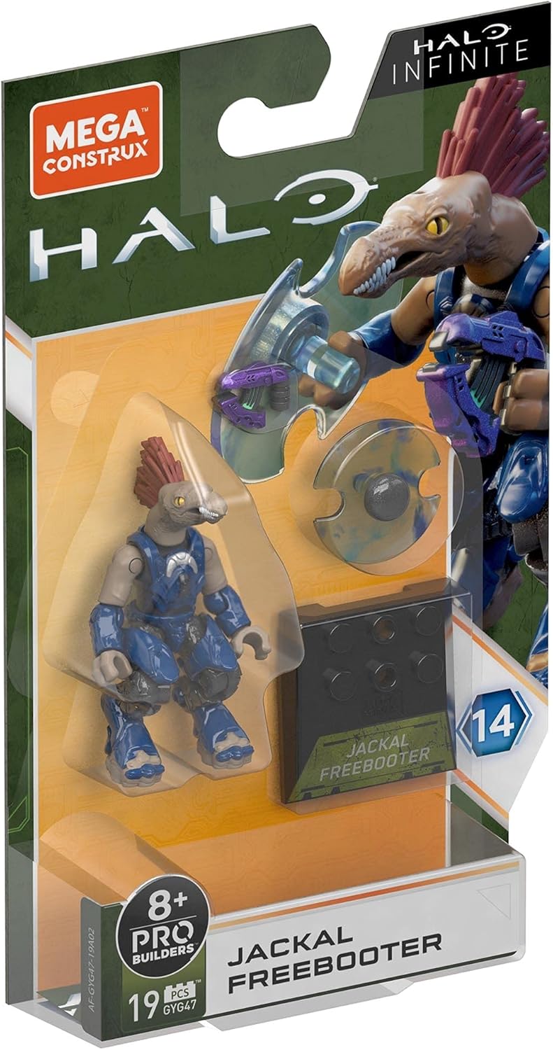 Halo Heroes Mega Construx Pro Builders Series 14 Jackal FreebooterMega Construx60141000Action FiguresAction Figures