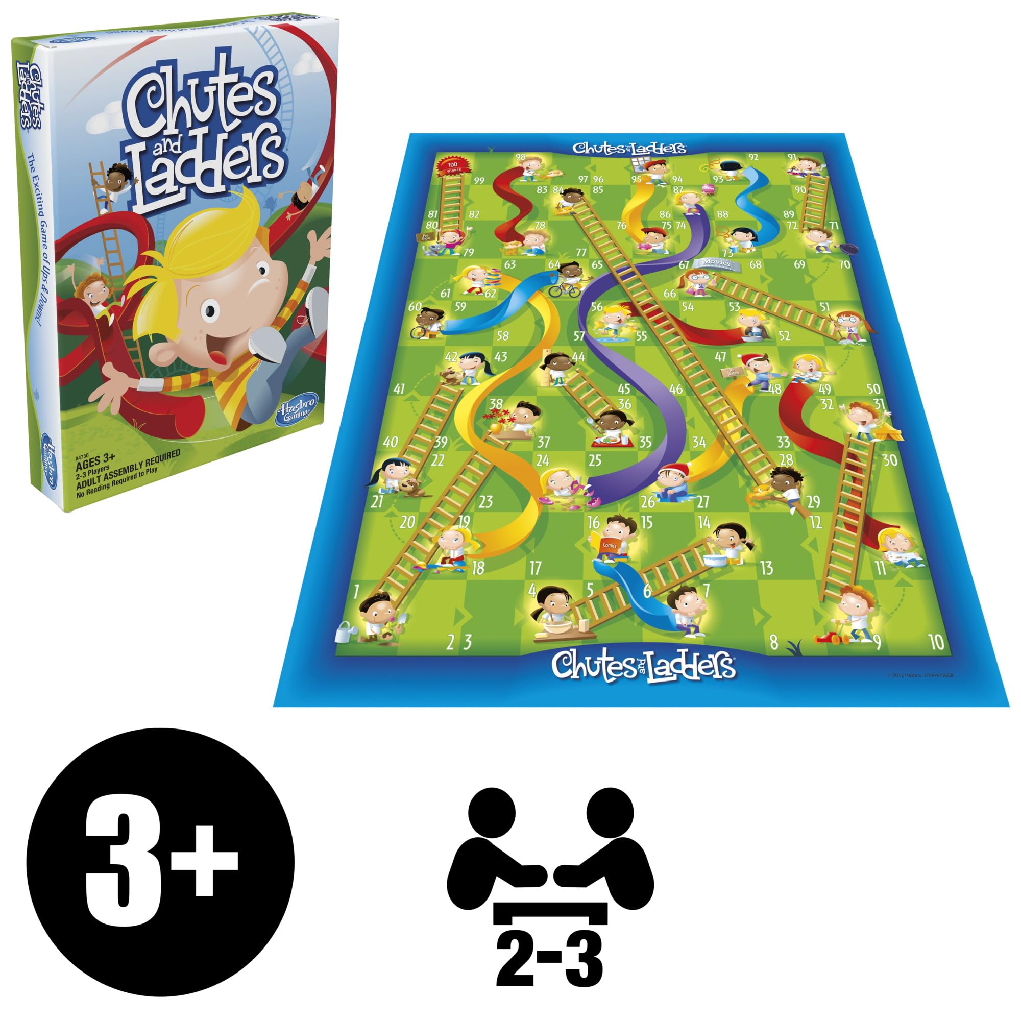 Hasbro Gaming Board Game - Chutes and LaddersHasbro885846500545Board GamesBoard Games