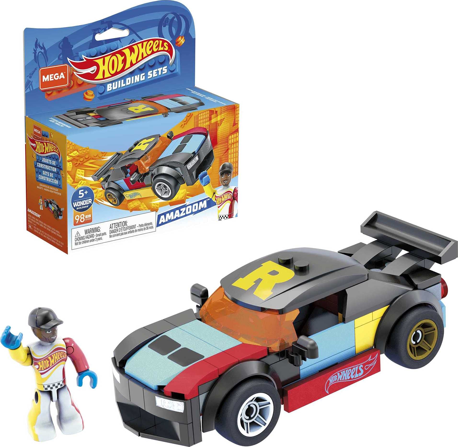 Hot Wheels Mega Construx Amazoom Construction Set, Building Toys for KidsHot Wheels887961971019Building ToysBuilding Toys